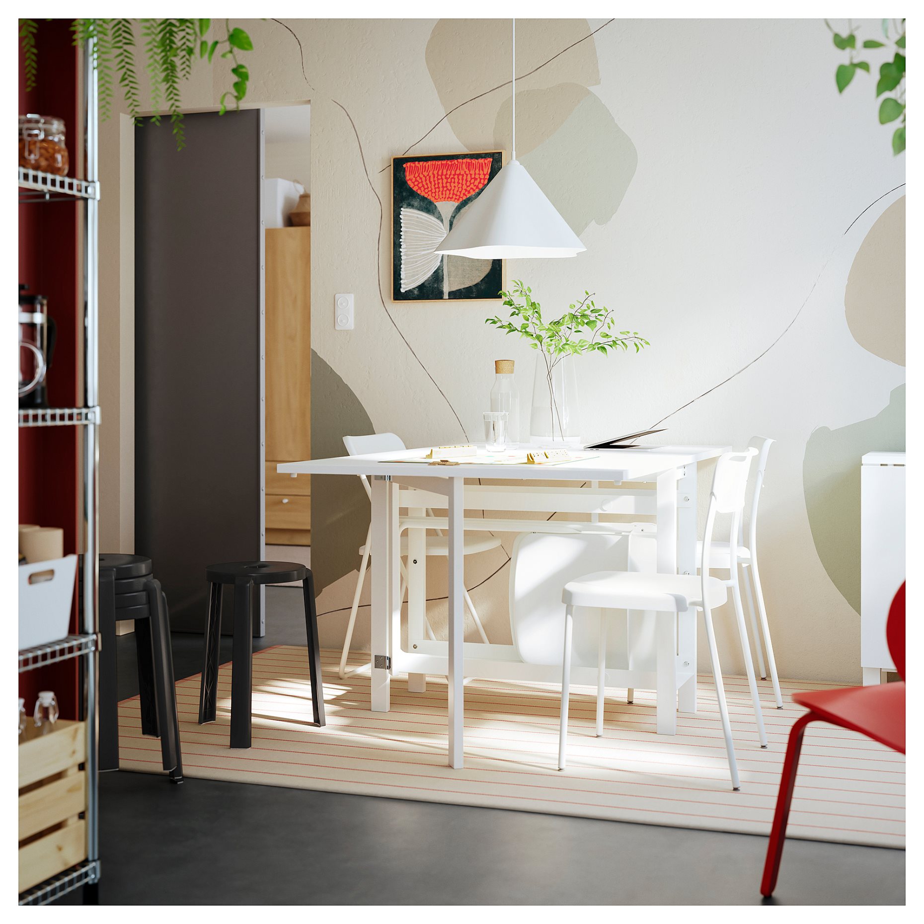 BLODFLÄDER, πίνακας/πορτοκαλί λουλούδια, 40x50 cm, 406.019.19