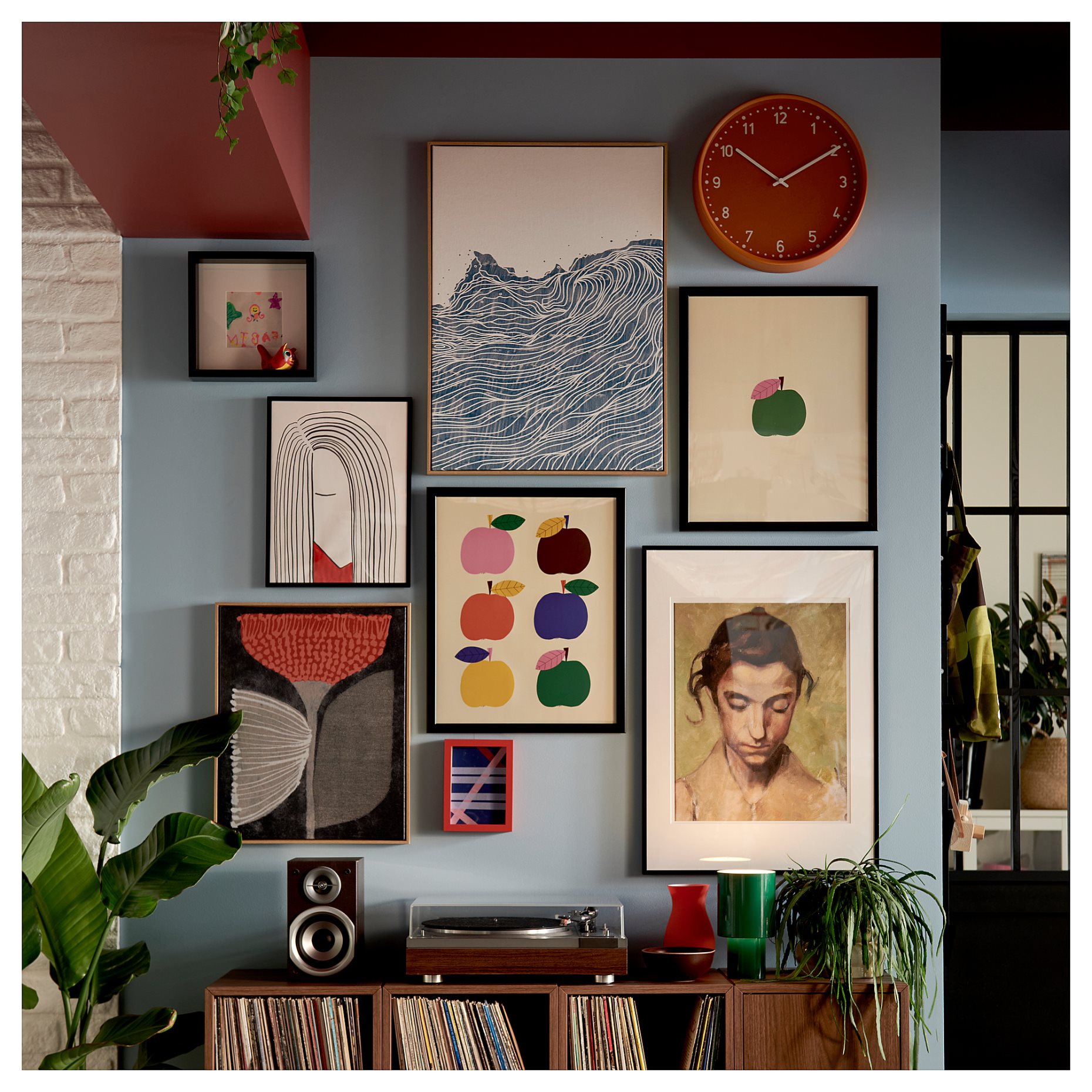 BLODFLÄDER, πίνακας/πορτοκαλί λουλούδια, 40x50 cm, 406.019.19