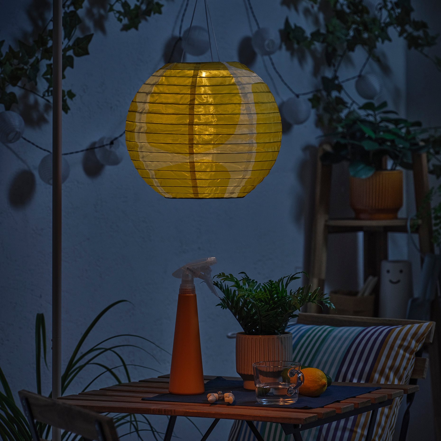 SOLVINDEN, ηλιακό κρεμαστό φωτιστικό με ενσωματωμένο φωτισμό LED, 30 cm, 406.146.91