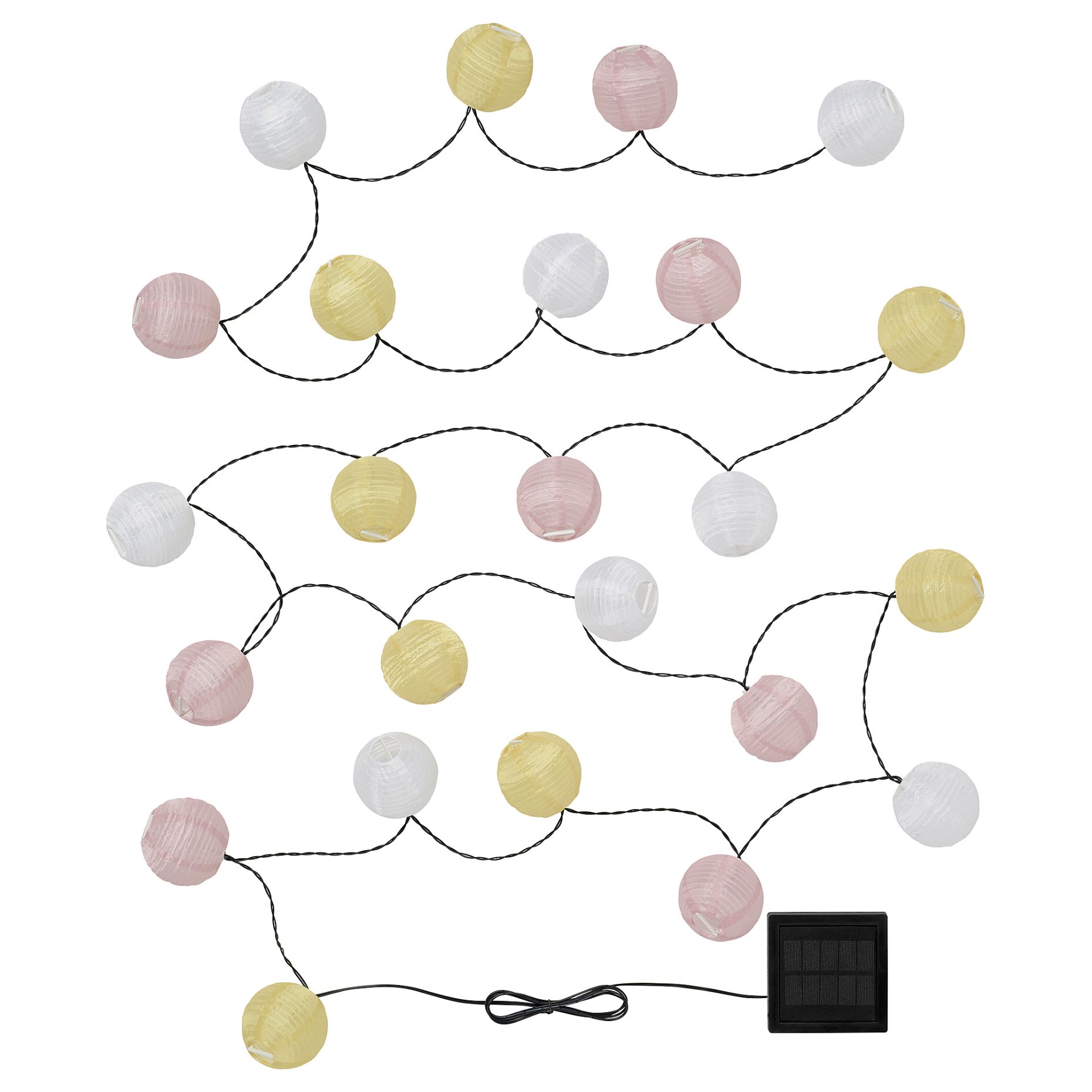 SOLVINDEN, ηλιακή γιρλάντα φωτισμού με ενσωματωμένο φωτισμό LED/24 λαμπτήρες, 406.151.72