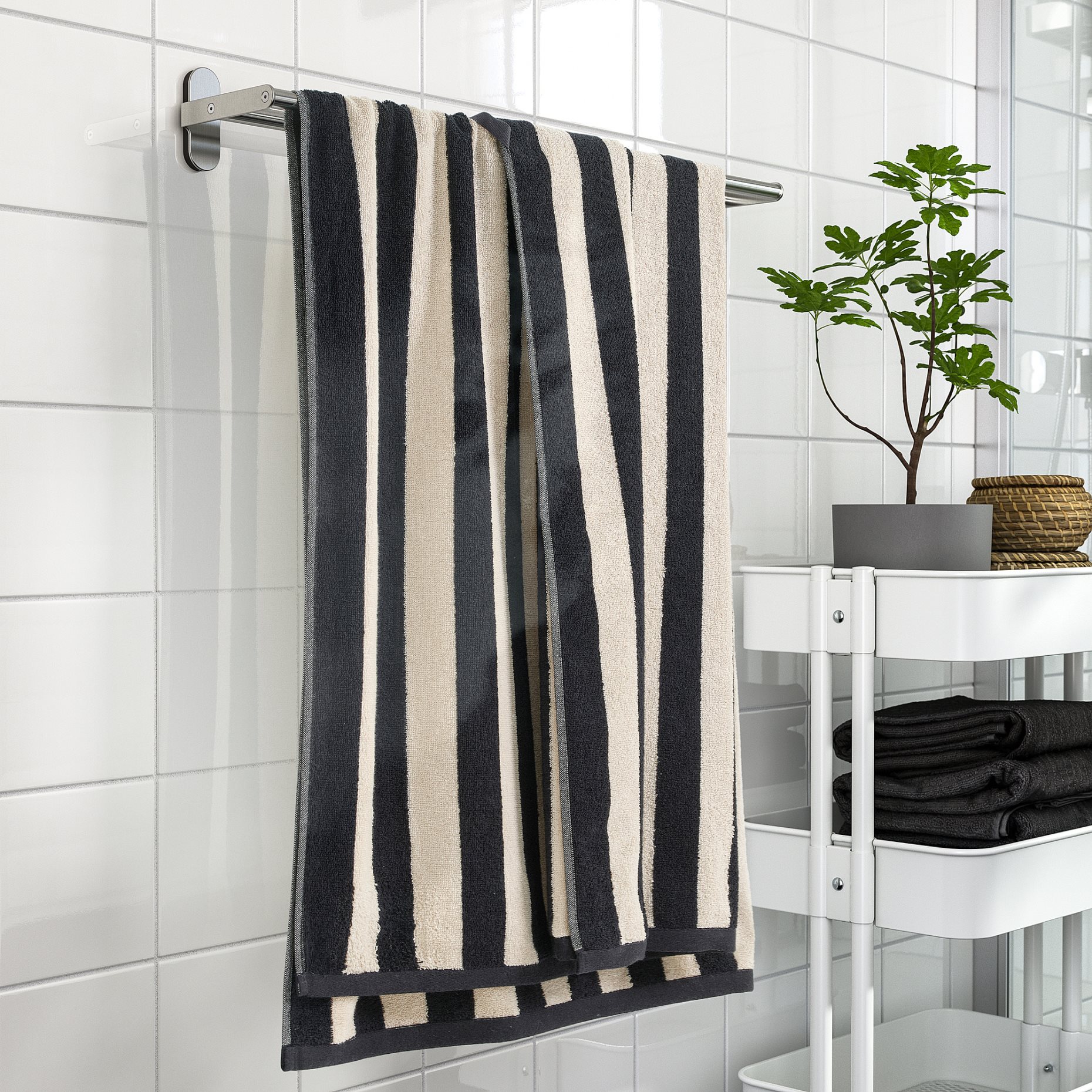 SLANHOSTMAL, bath sheet, 100x150 cm, 406.256.99
