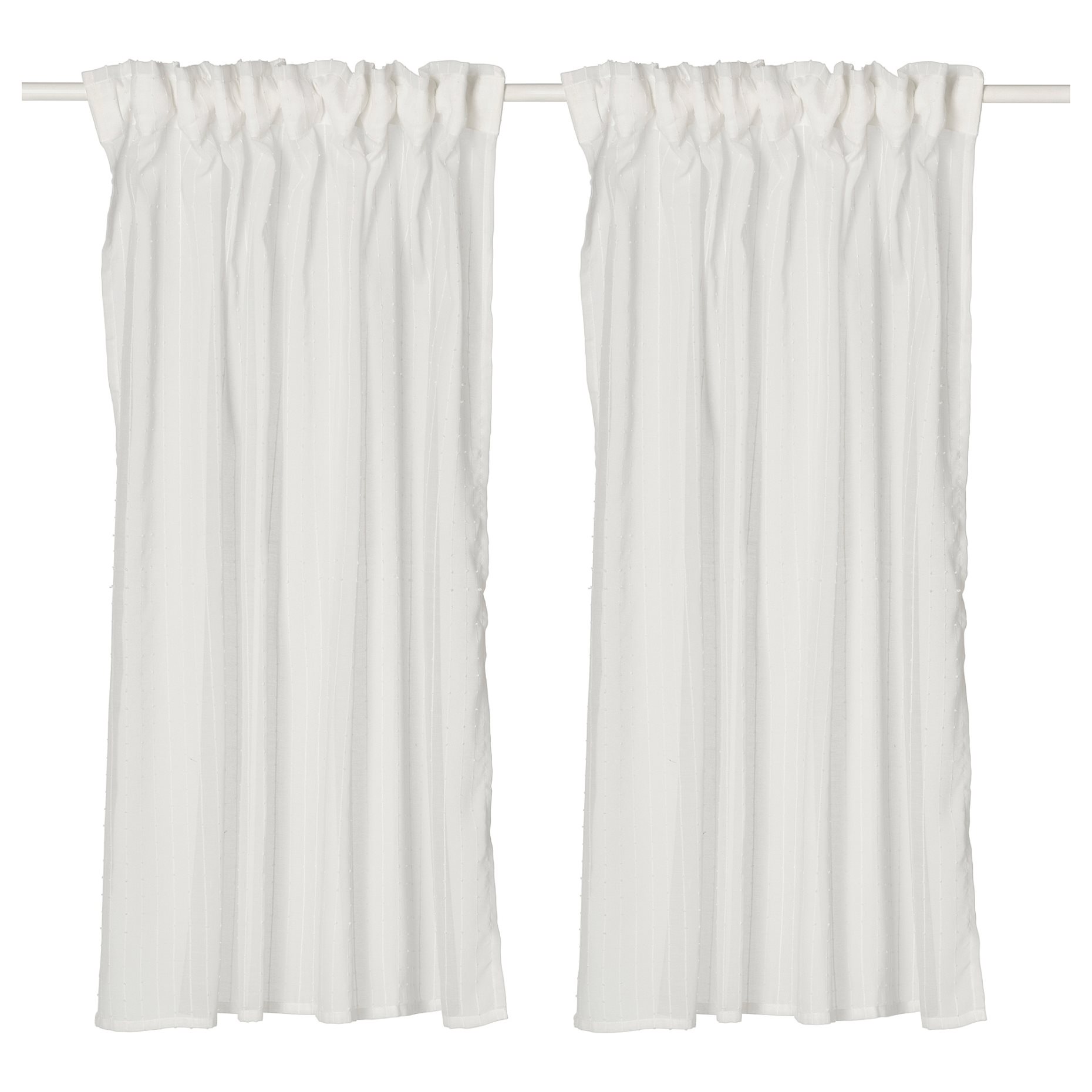 MATILDA, διαφανής κουρτίνα με τρέσα, 2 τεμ. 145x165 cm, 406.293.05