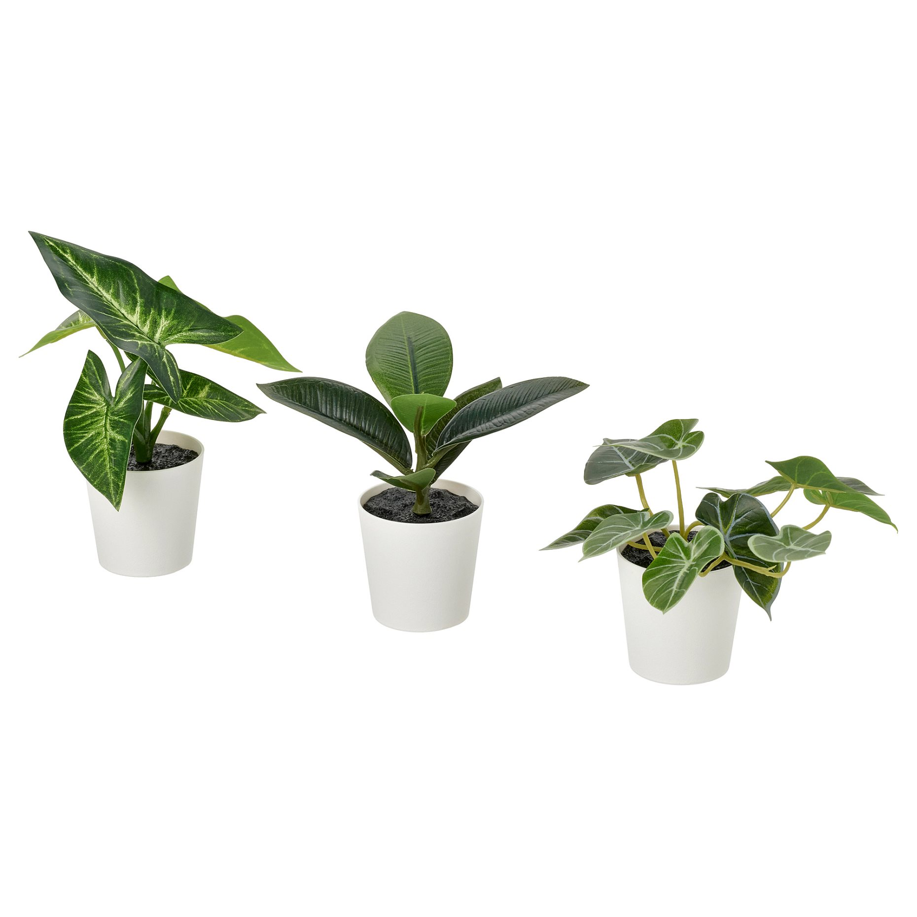 FEJKA, artificial potted plant/leaf/ in/outdoor, set of 3, 406.300.64