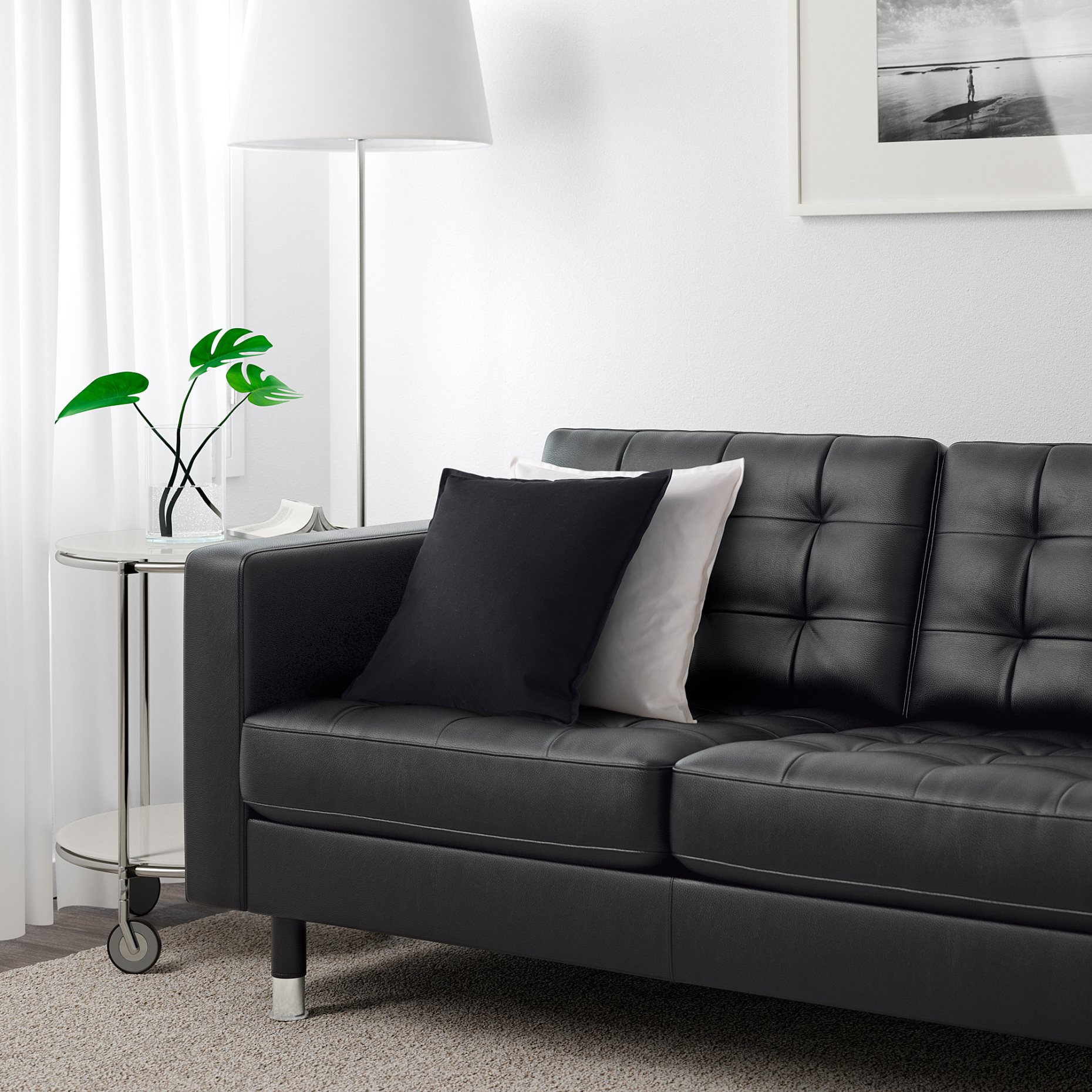 LANDSKRONA, 3-seat sofa with chaise longue, 490.318.73