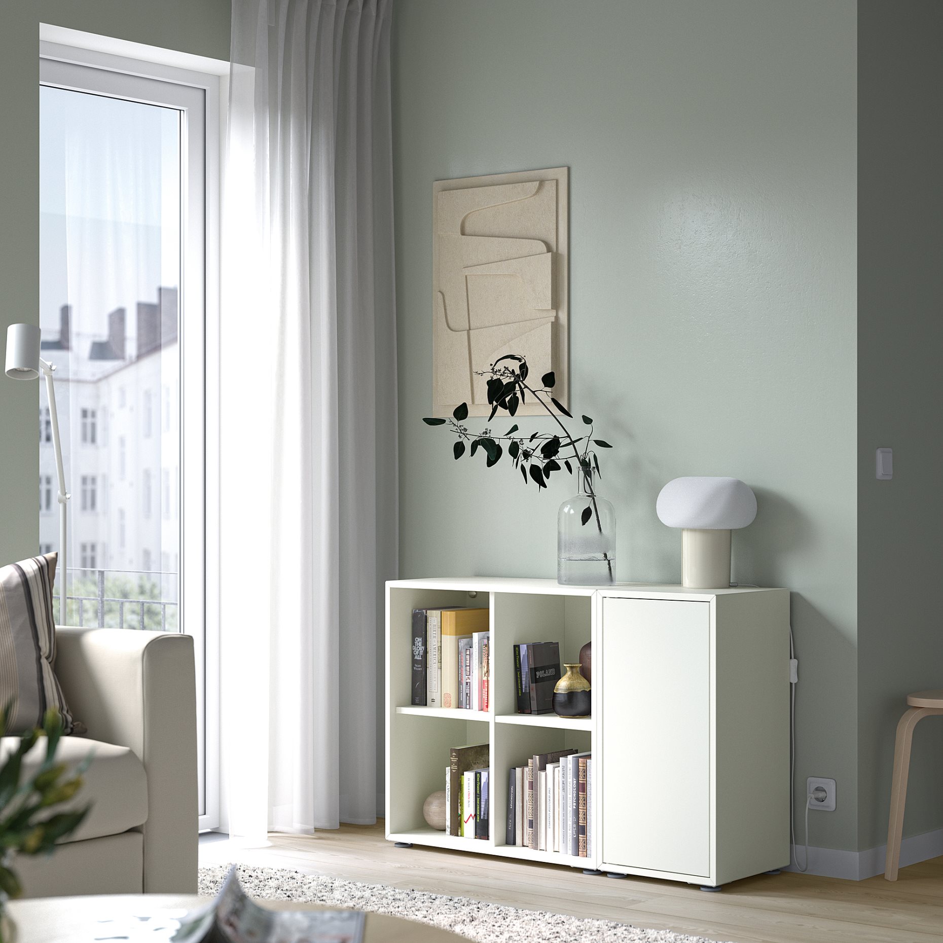 EKET, cabinet combination with feet, 491.892.03