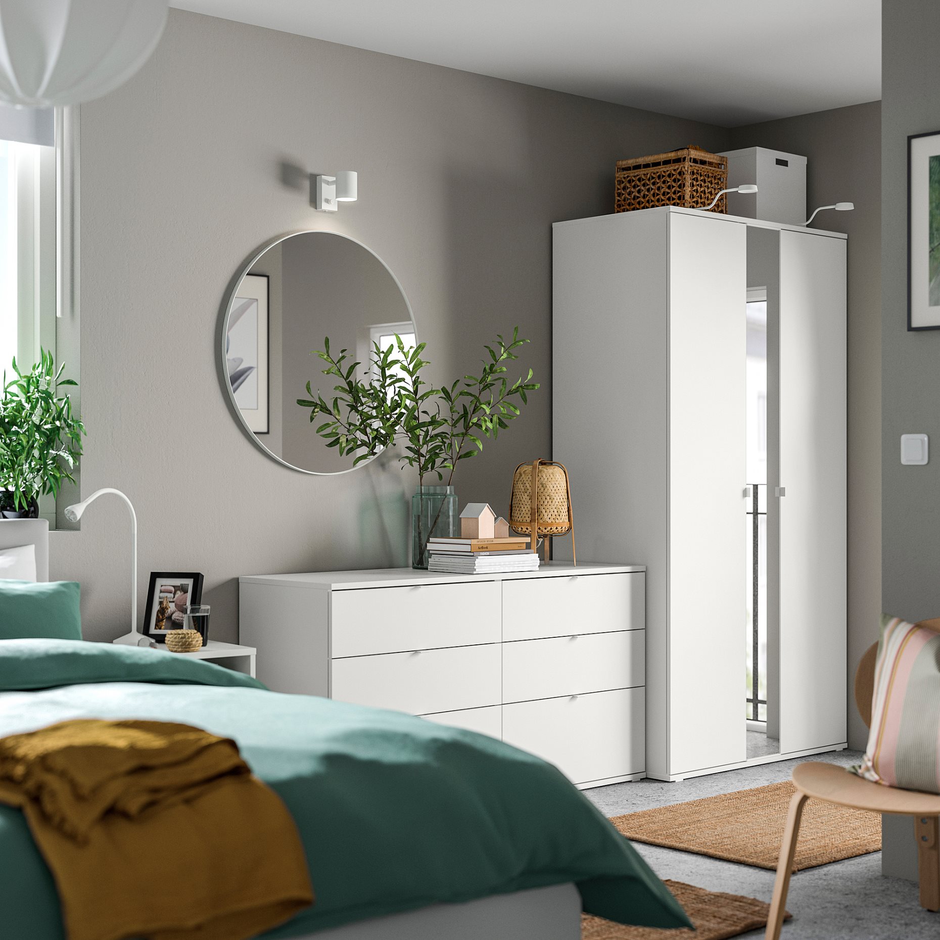 VIHALS, συνδυασμός ντουλάπας, 245x57x200 cm, 494.421.86