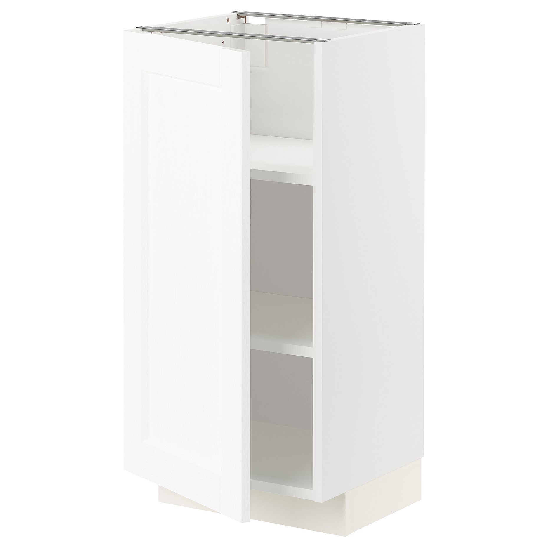 METOD, base cabinet with shelves, 40x37 cm, 494.733.71