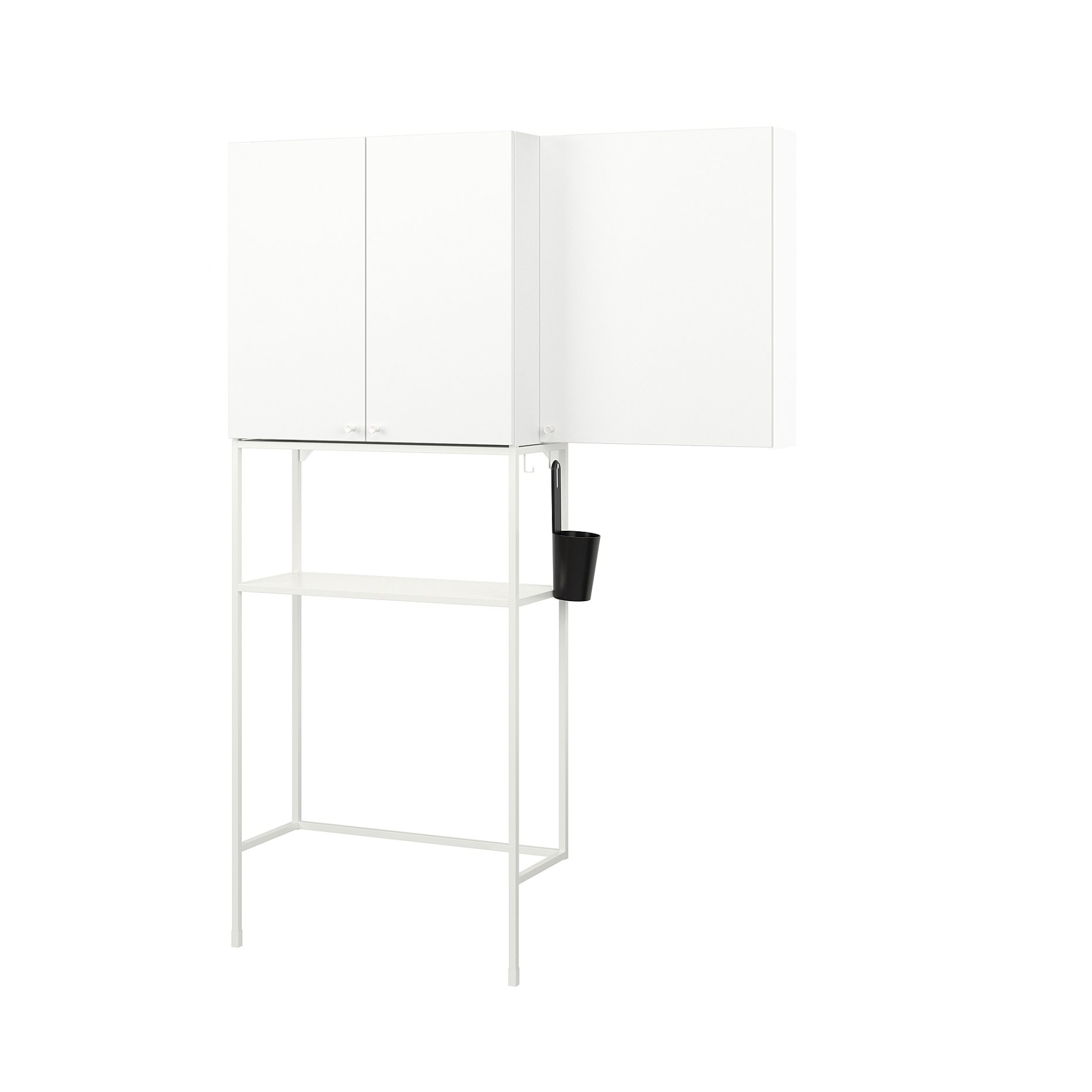 ENHET, σύνθεση αποθήκευσης για χώρο πλυντήριου, 140x32x204 cm, 494.774.68