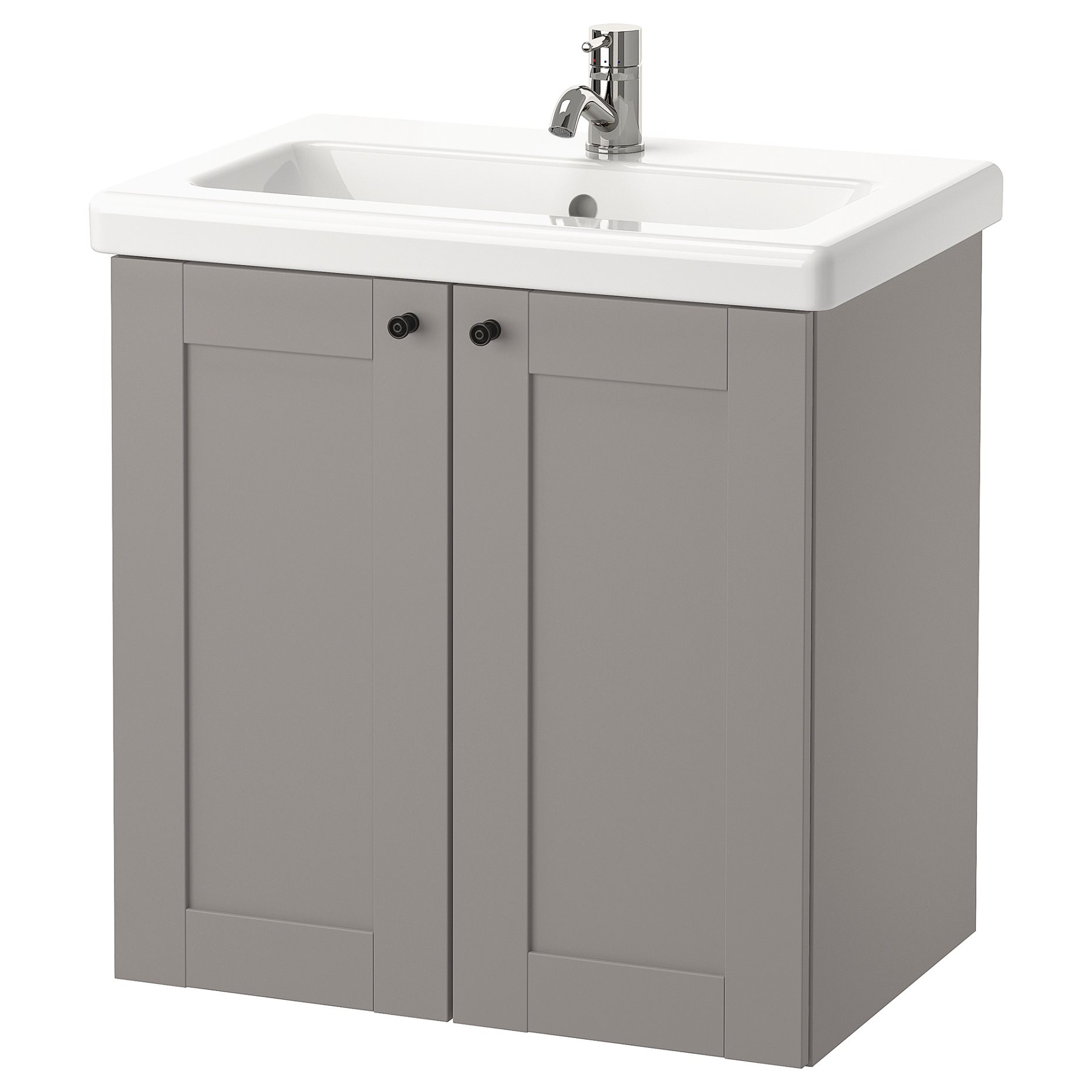 ENHET/TVALLEN, wash-basin cabinet with 2 doors, 64x43x65 cm, 494.800.55
