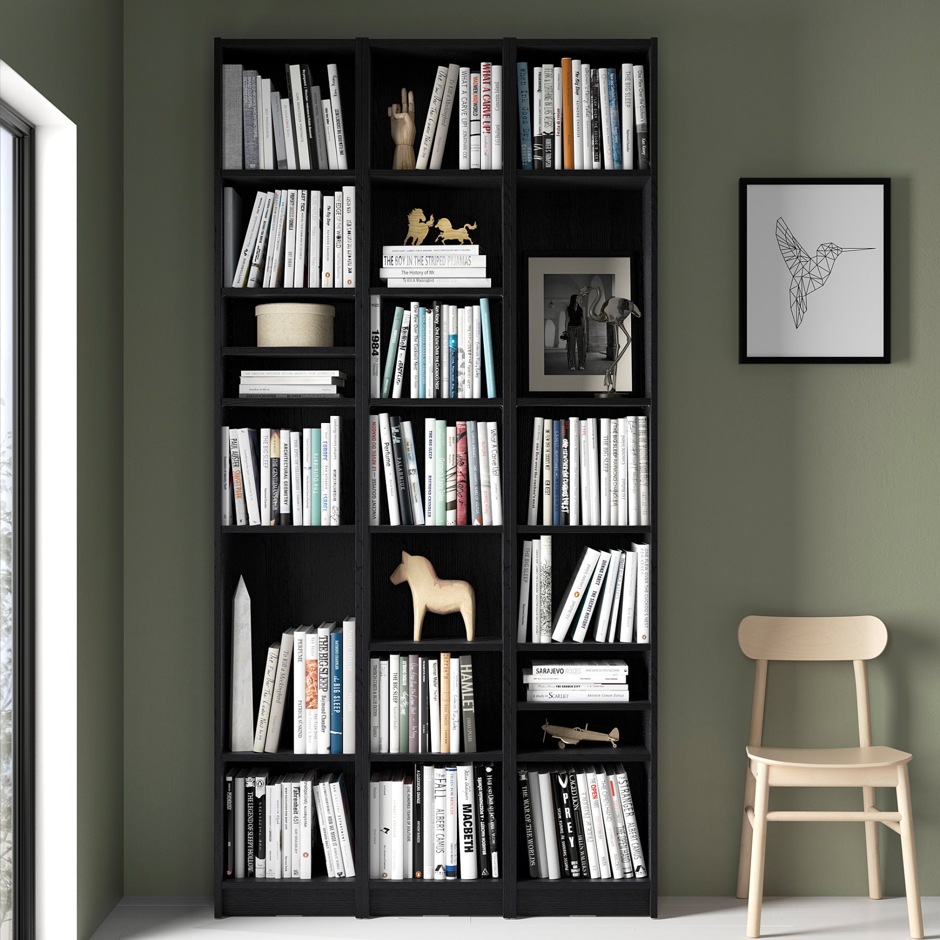BILLY, bookcase combination with height extension units, 120x28x237 cm, 494.833.89