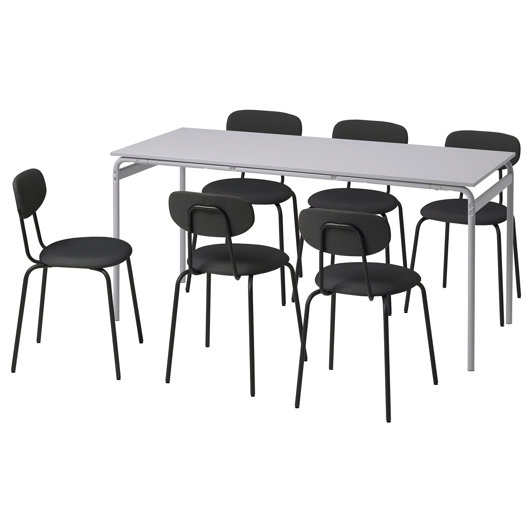GRASALA/OSTANO, table and 6 chairs, 160 cm, 494.972.87