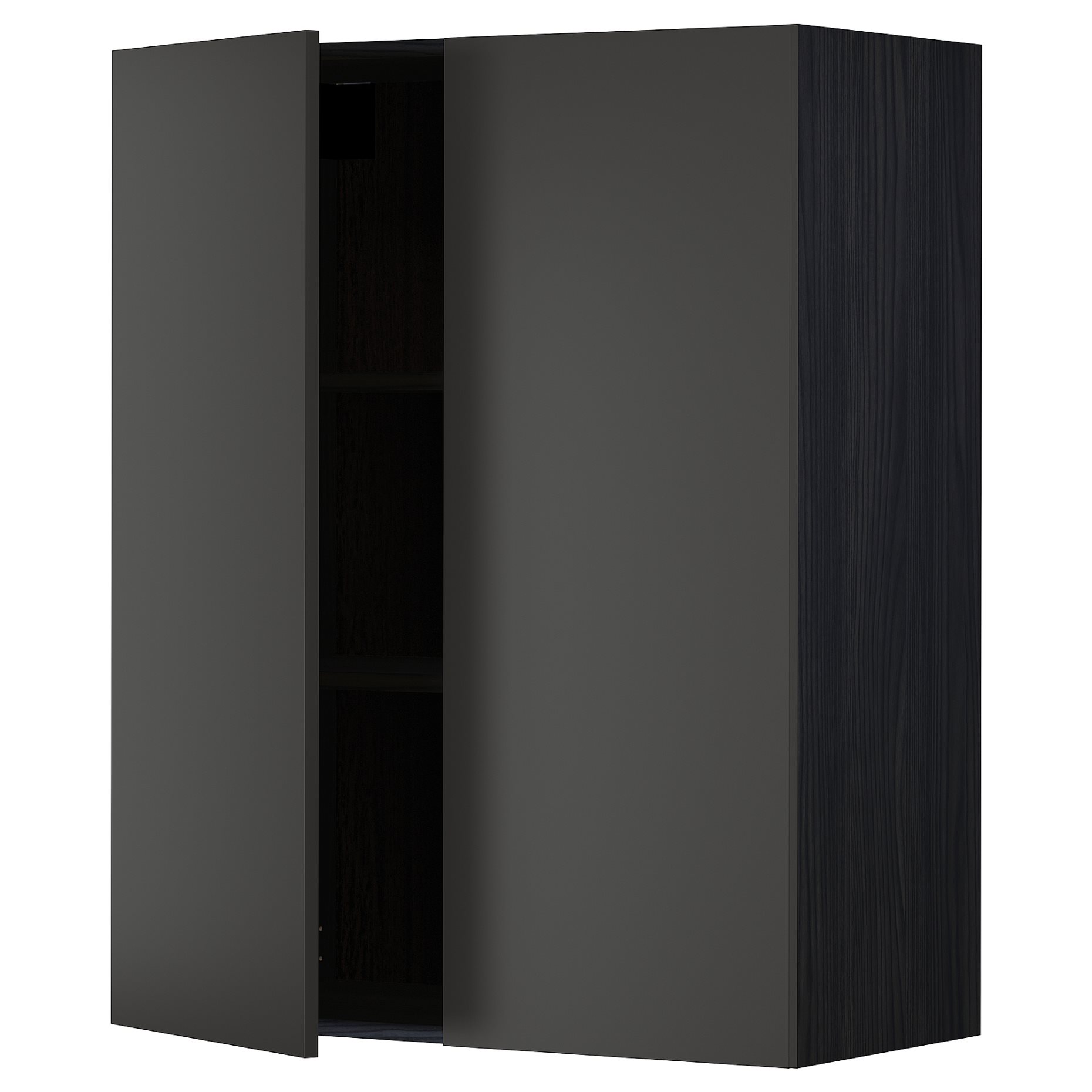 METOD, wall cabinet with shelves/2 doors, 80x100 cm, 494.990.74