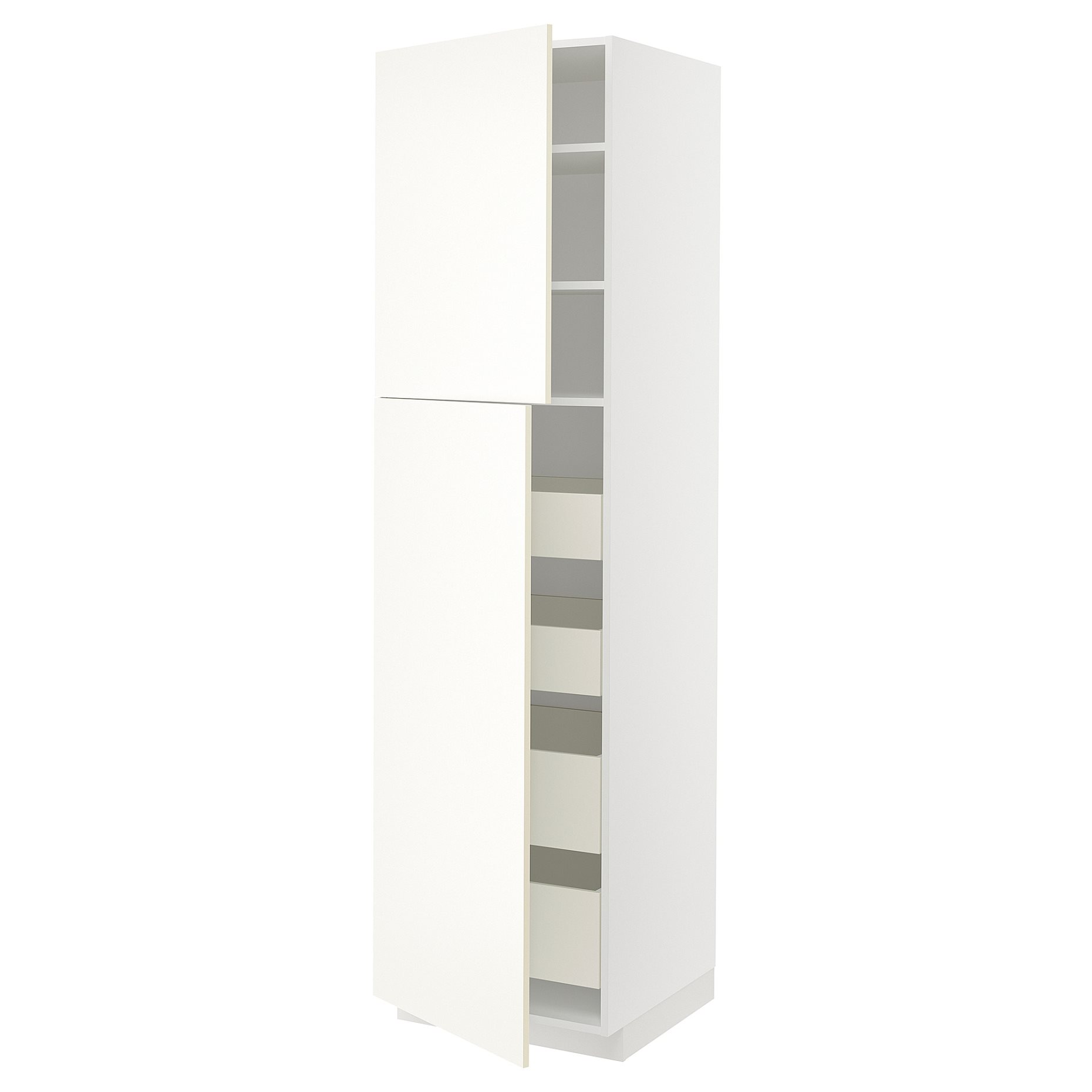 METOD/MAXIMERA, high cabinet with 2 doors/4 drawers, 60x60x220 cm, 495.070.45