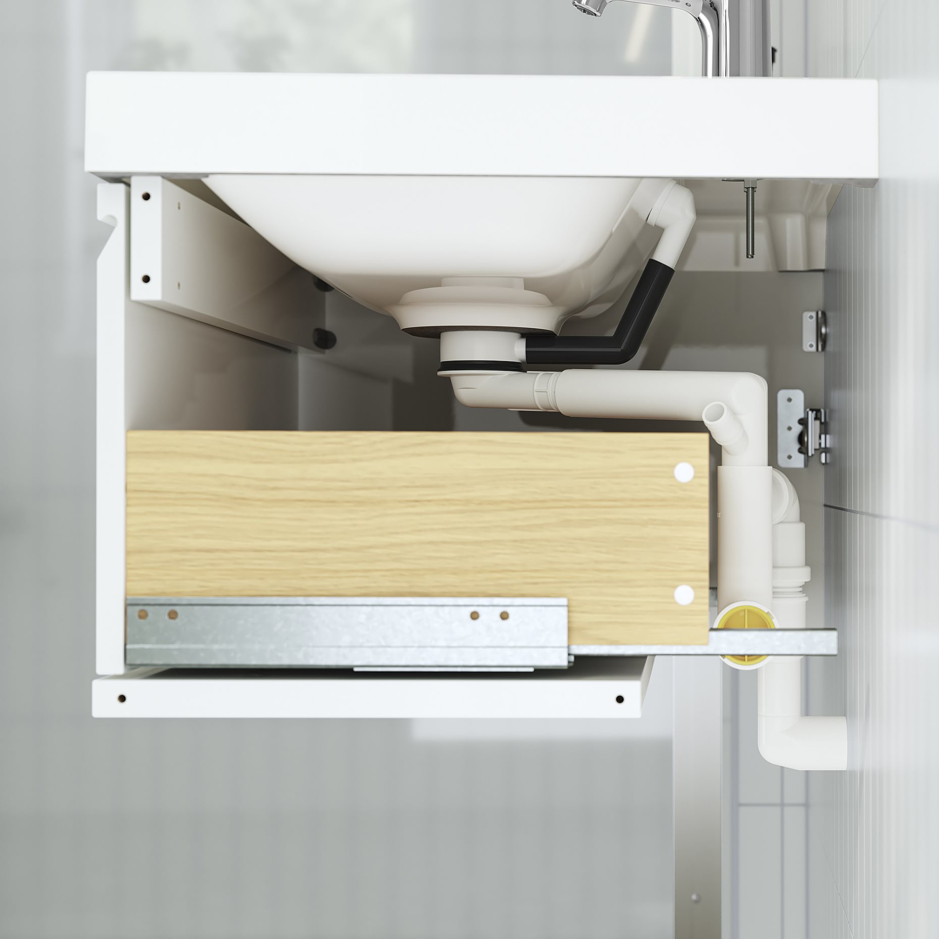 ANGSJON/BACKSJON, wash-stand with drawer/wash-basin/tap, 60x48x39 cm, 495.140.22