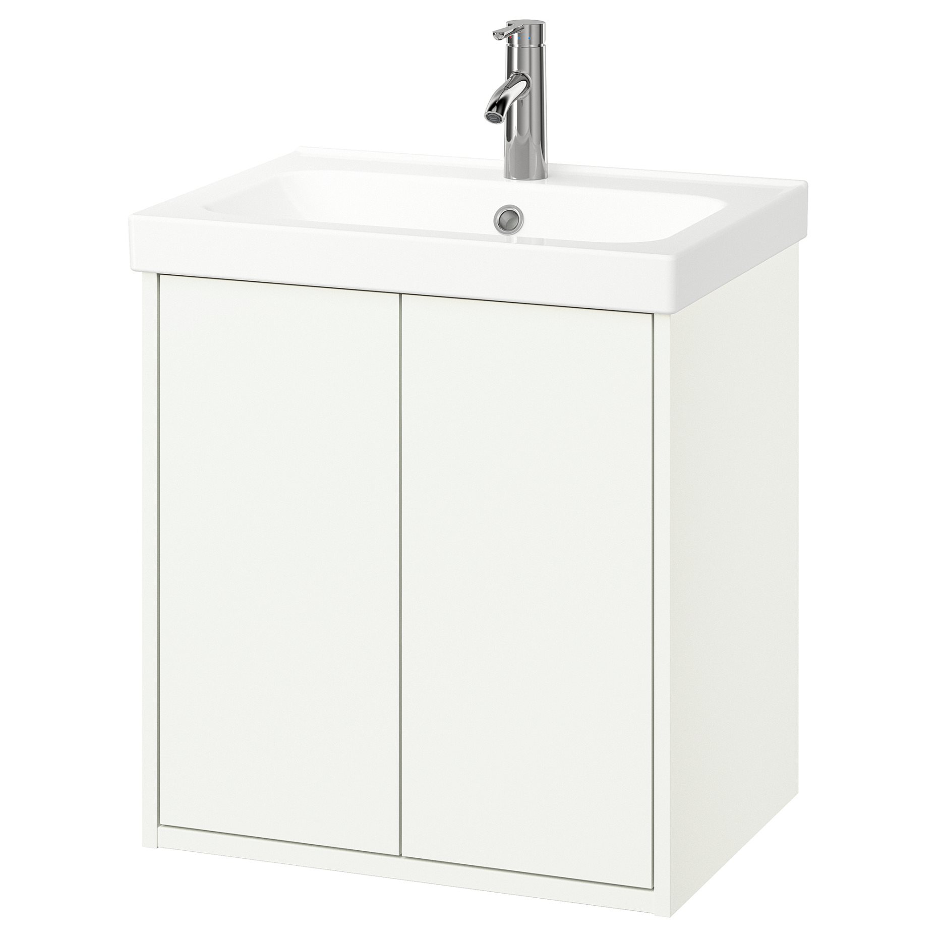 HAVBACK/ORRSJON, wash-stand with doors/wash-basin/tap, 62x49x69 cm, 495.140.60