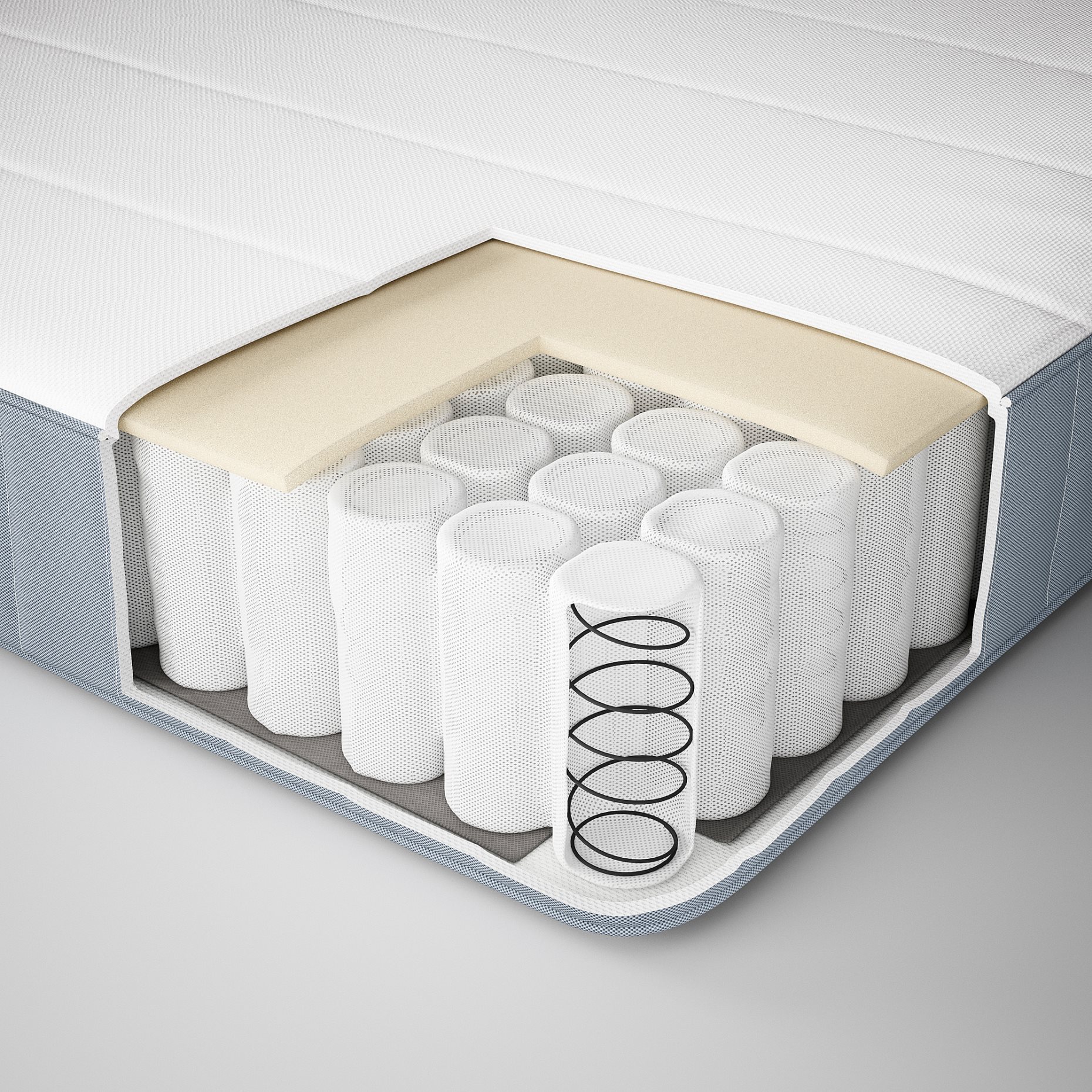 VESTERÖY, mattress extra firm and mattress pad, 160x200 cm, 495.722.86