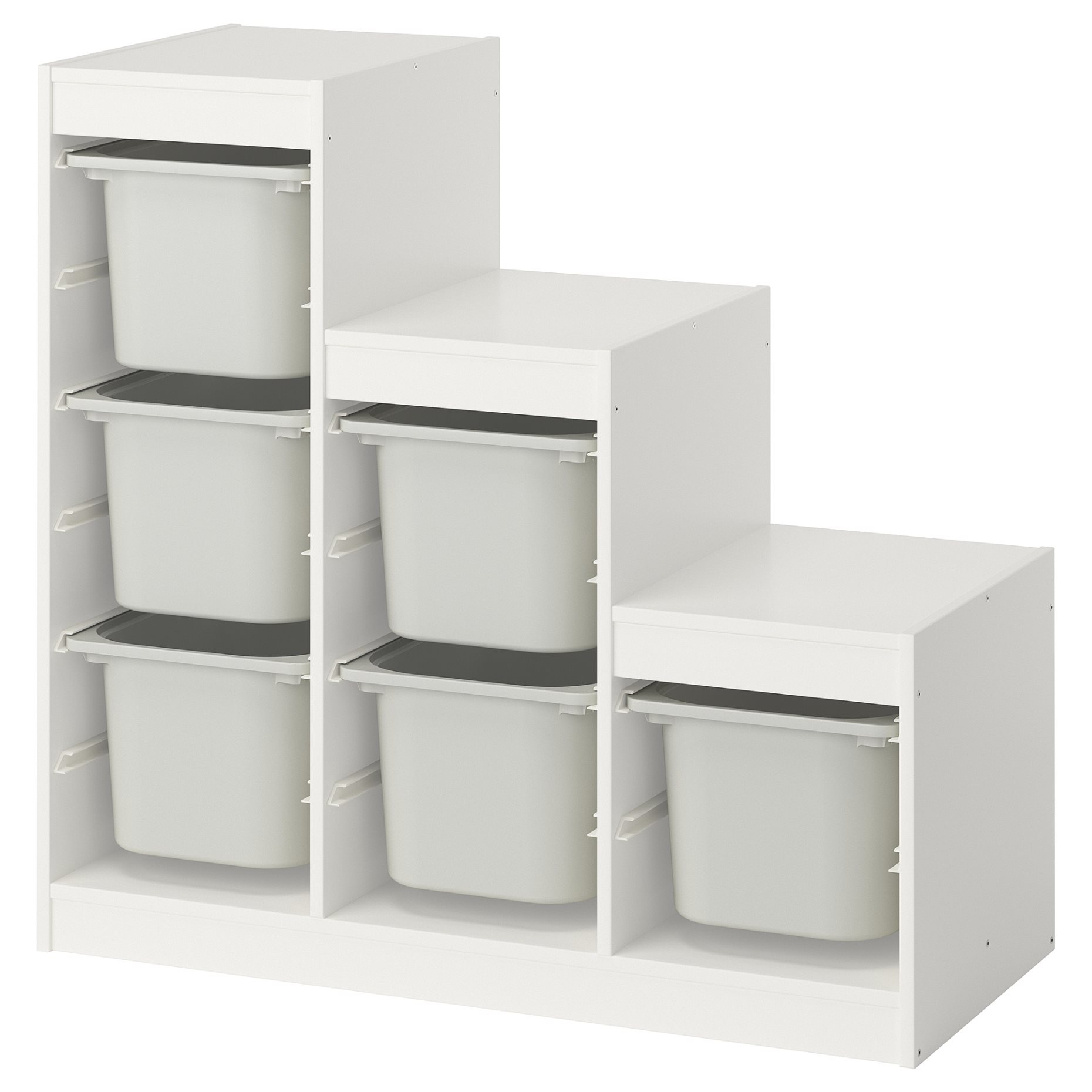 TROFAST, storage combination with boxes, 99x44x94 cm, 495.733.23
