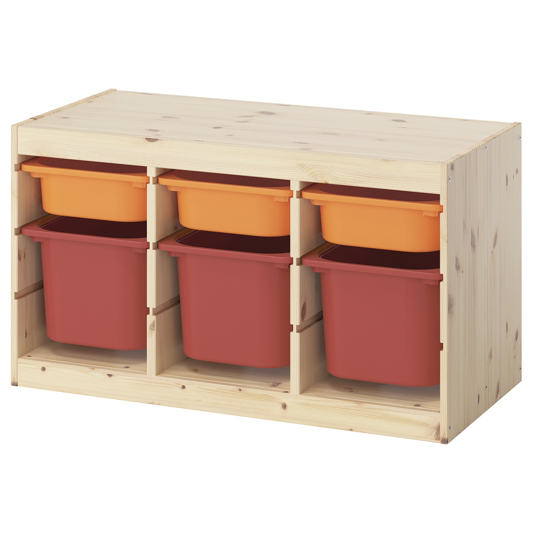 TROFAST, storage combination with boxes, 93x44x52 cm, 495.748.98