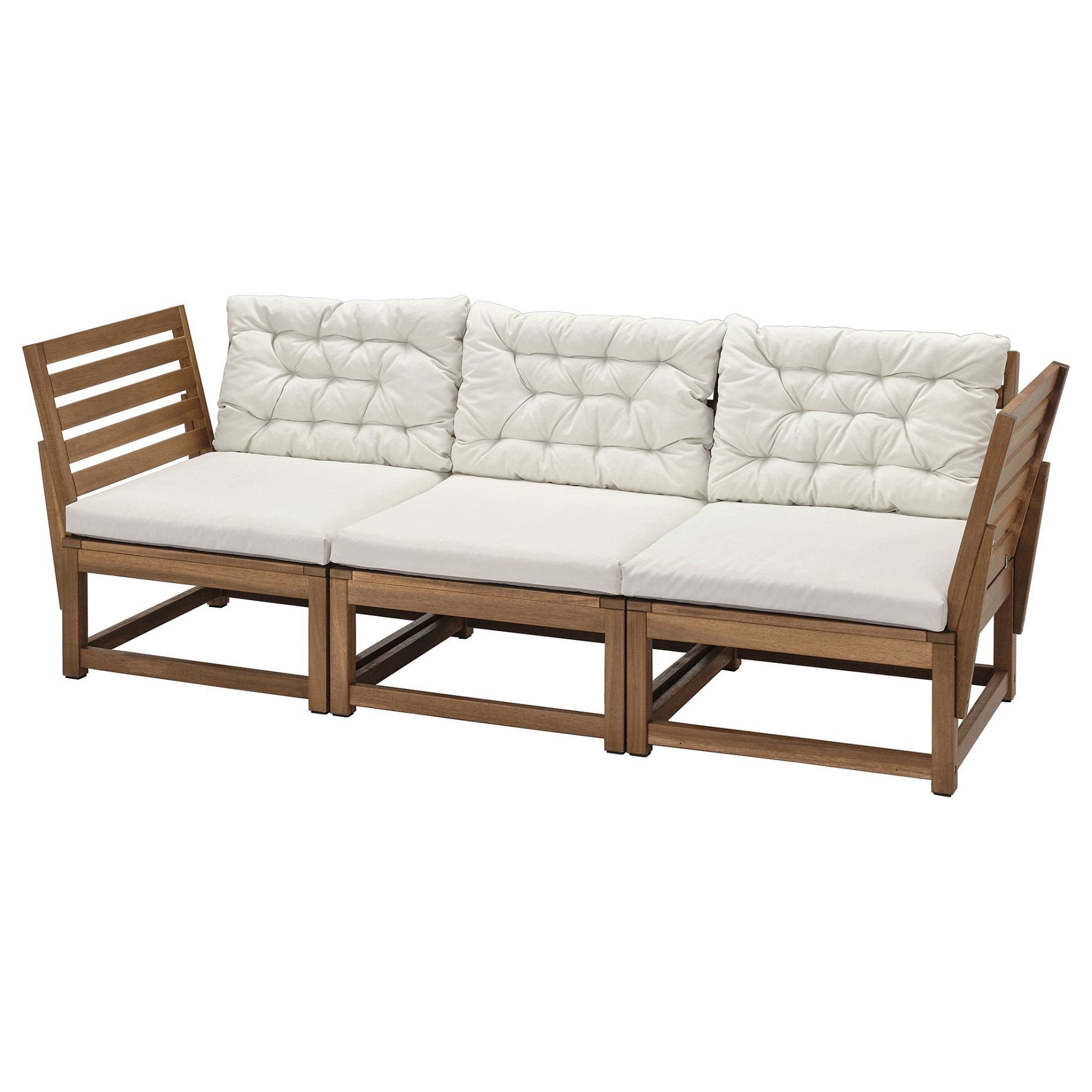 NÄMMARÖ, 3-seat modular sofa with armrests, outdoor, 495.752.23