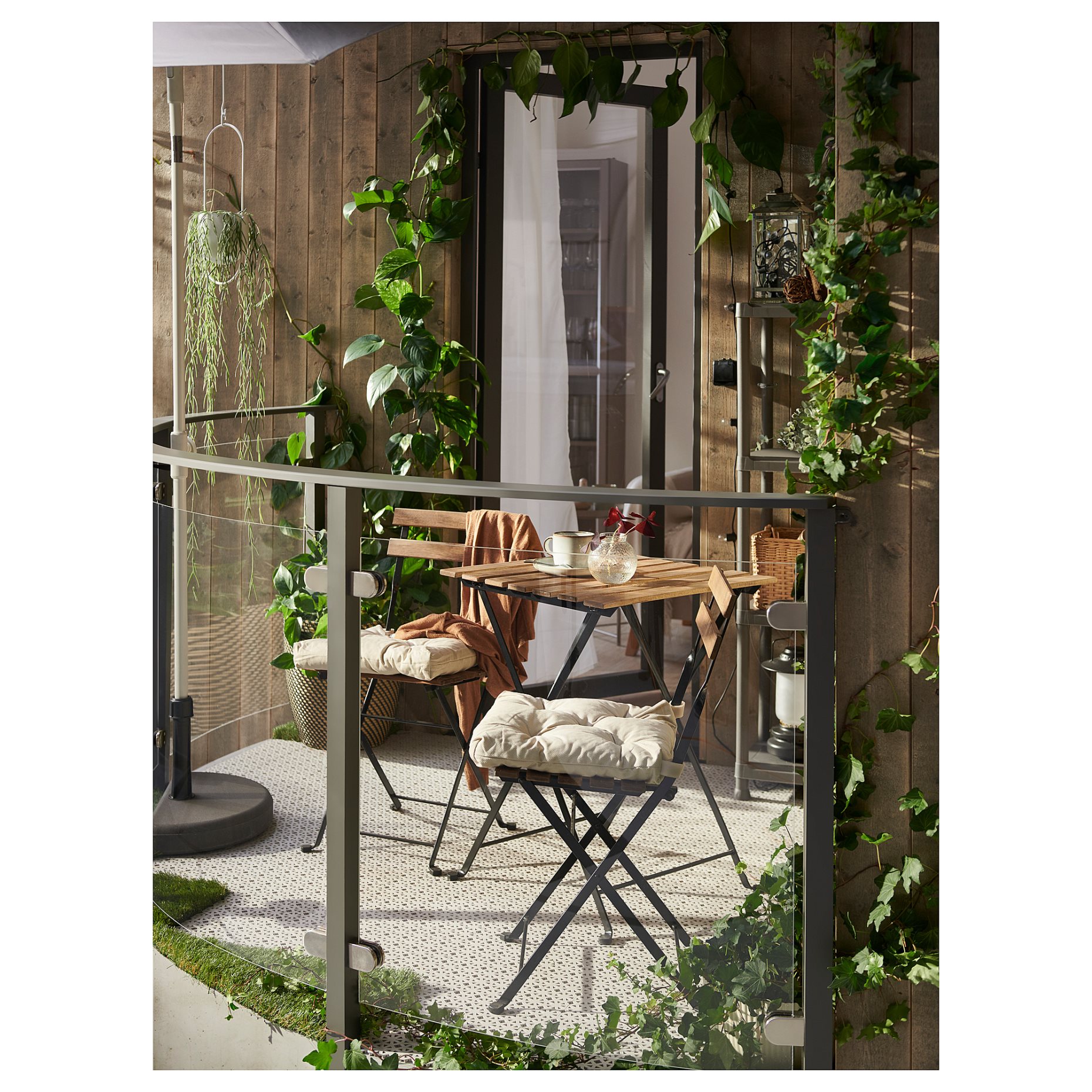 TÄRNÖ, table and 4 chairs/foldable/outdoor, 100x54 cm, 495.753.60