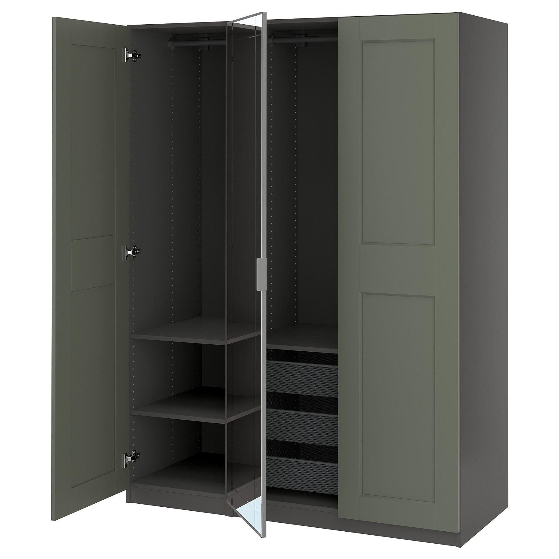 PAX/KAMMAR/GRIM, wardrobe combination, 150x60x201 cm, 495.792.59