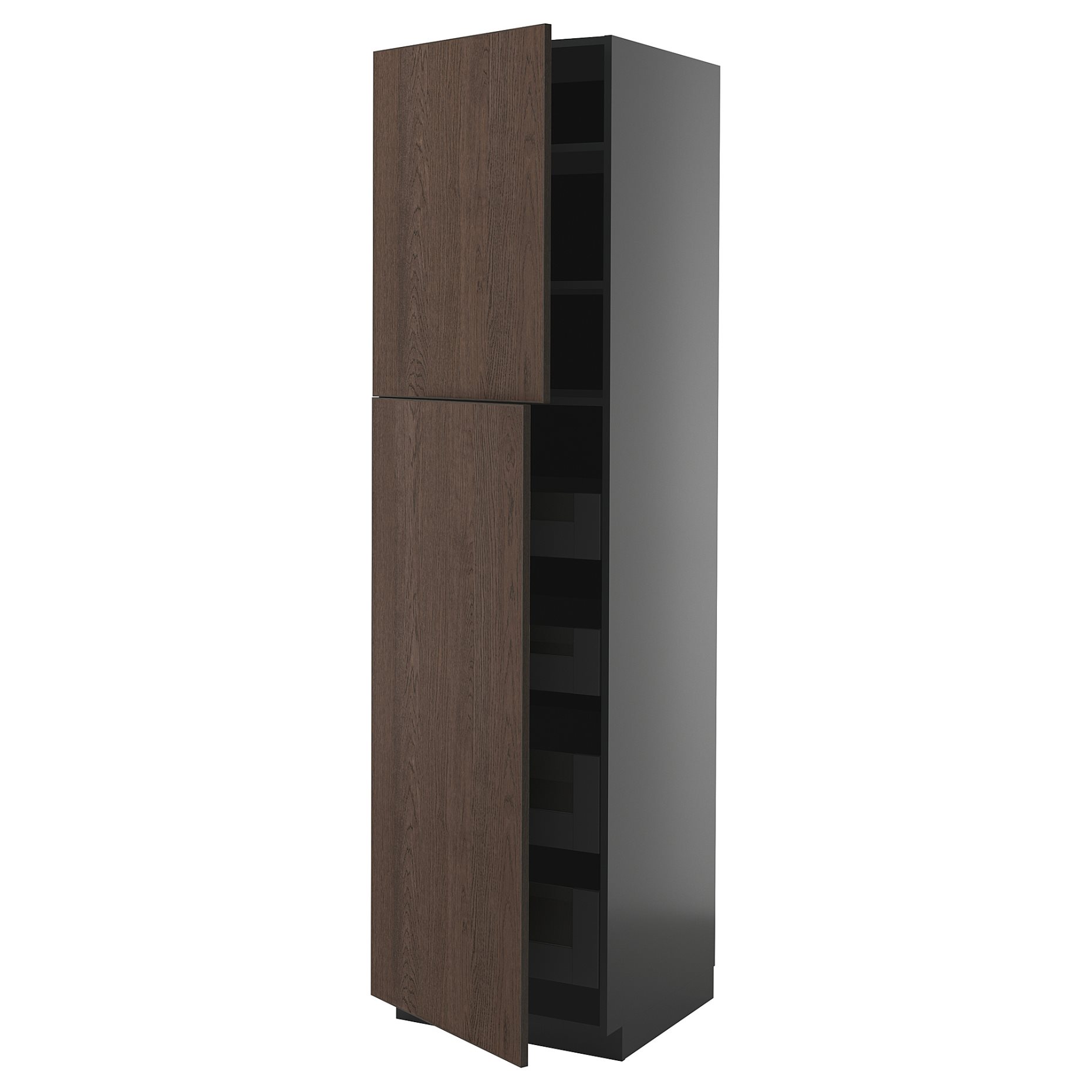 METOD/KNIVSHULT, high cabinet with 2 doors/4 drawers, 60x60x220 cm, 495.874.76