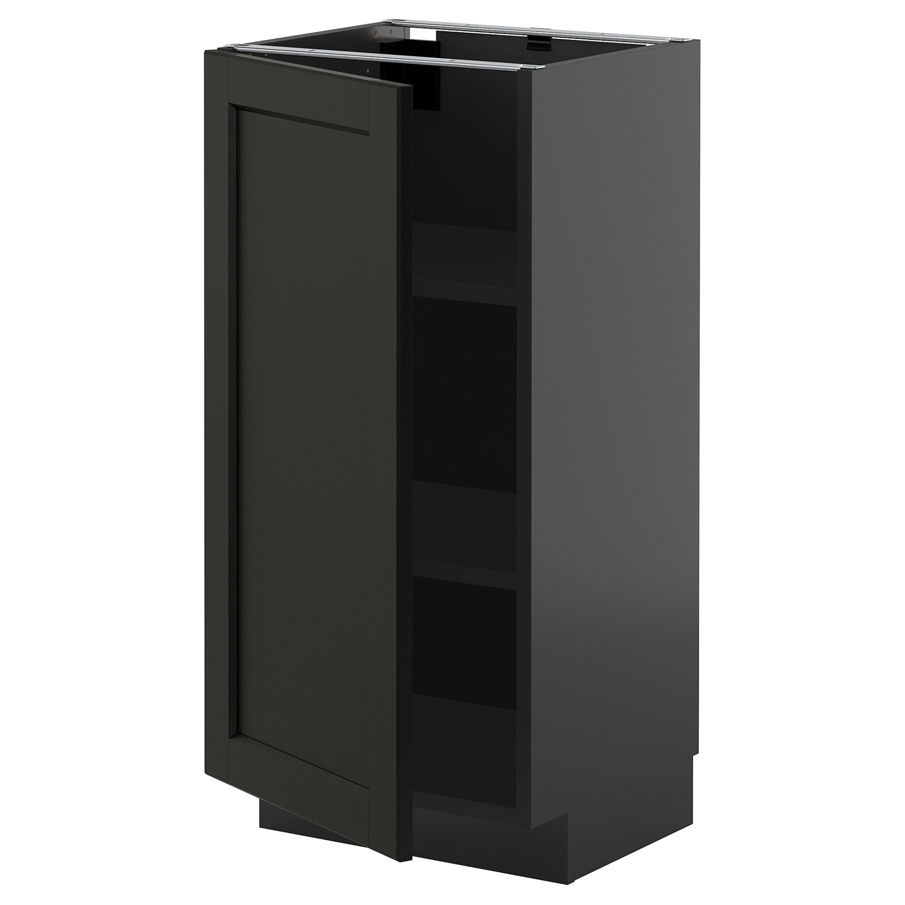 METOD, base cabinet with shelves, 40x37 cm, 495.882.87