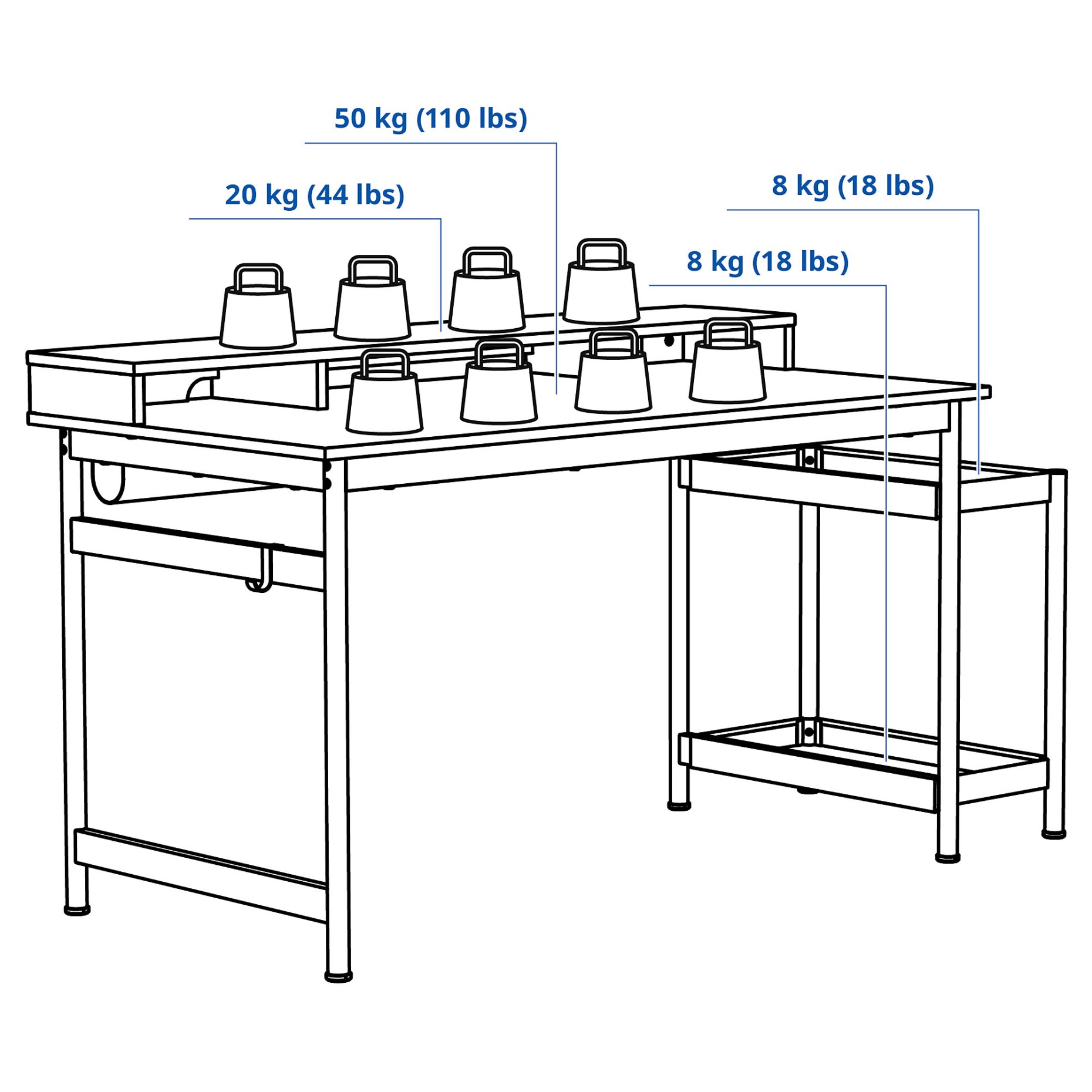 MULLSJÖ, desk and chair, 496.031.41
