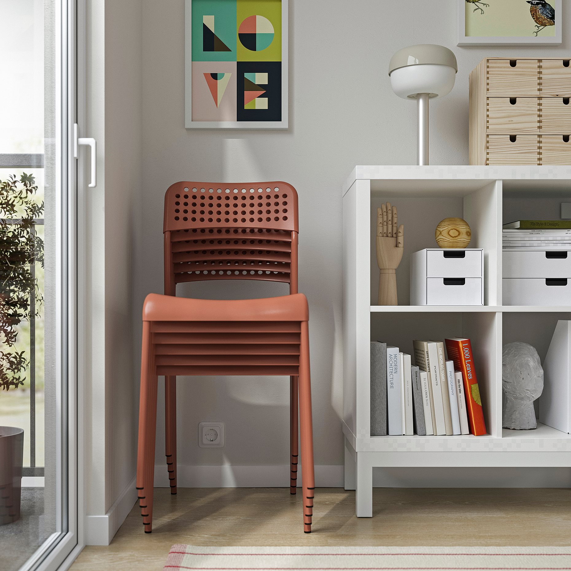 SANDSBERG, table and 2 chairs, 67x67 cm, 496.083.94