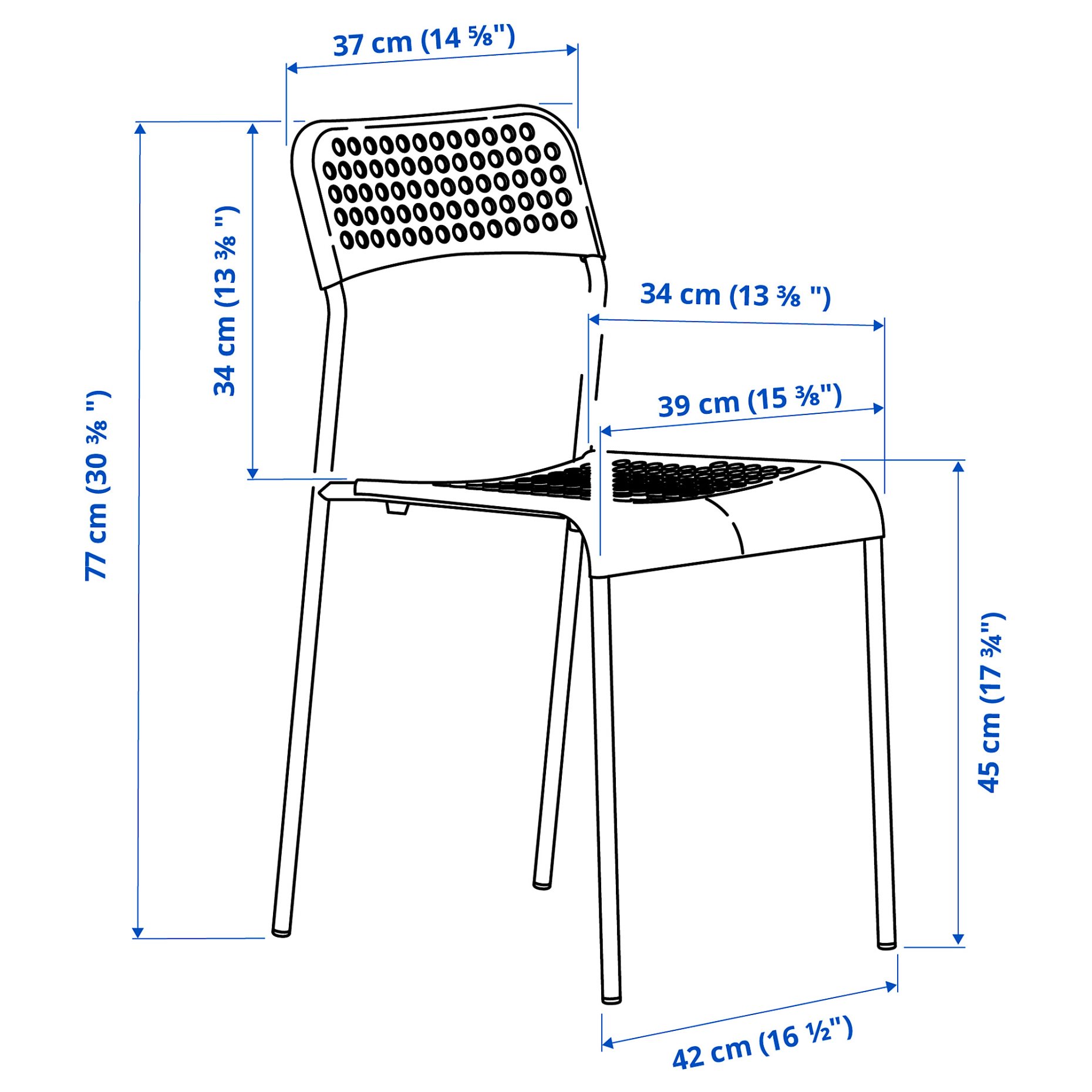 SANDSBERG, table and 2 chairs, 67x67 cm, 496.083.94