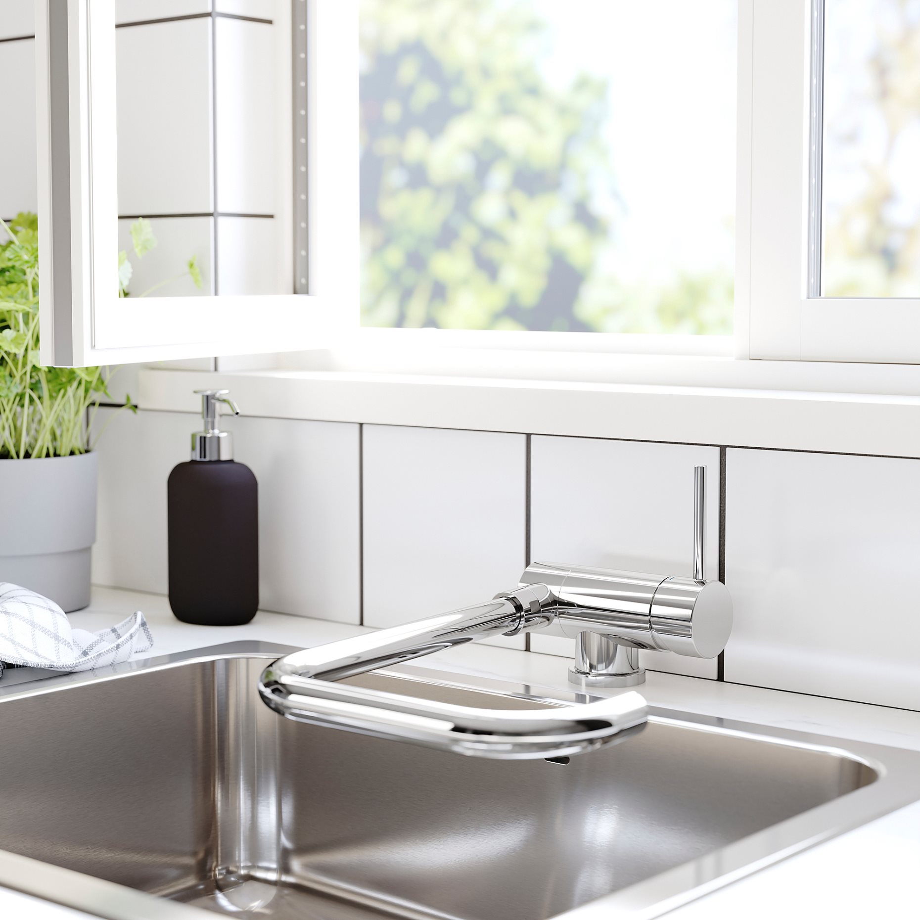 JUTTERN, Kitchen mixer tap, foldable, 504.280.71