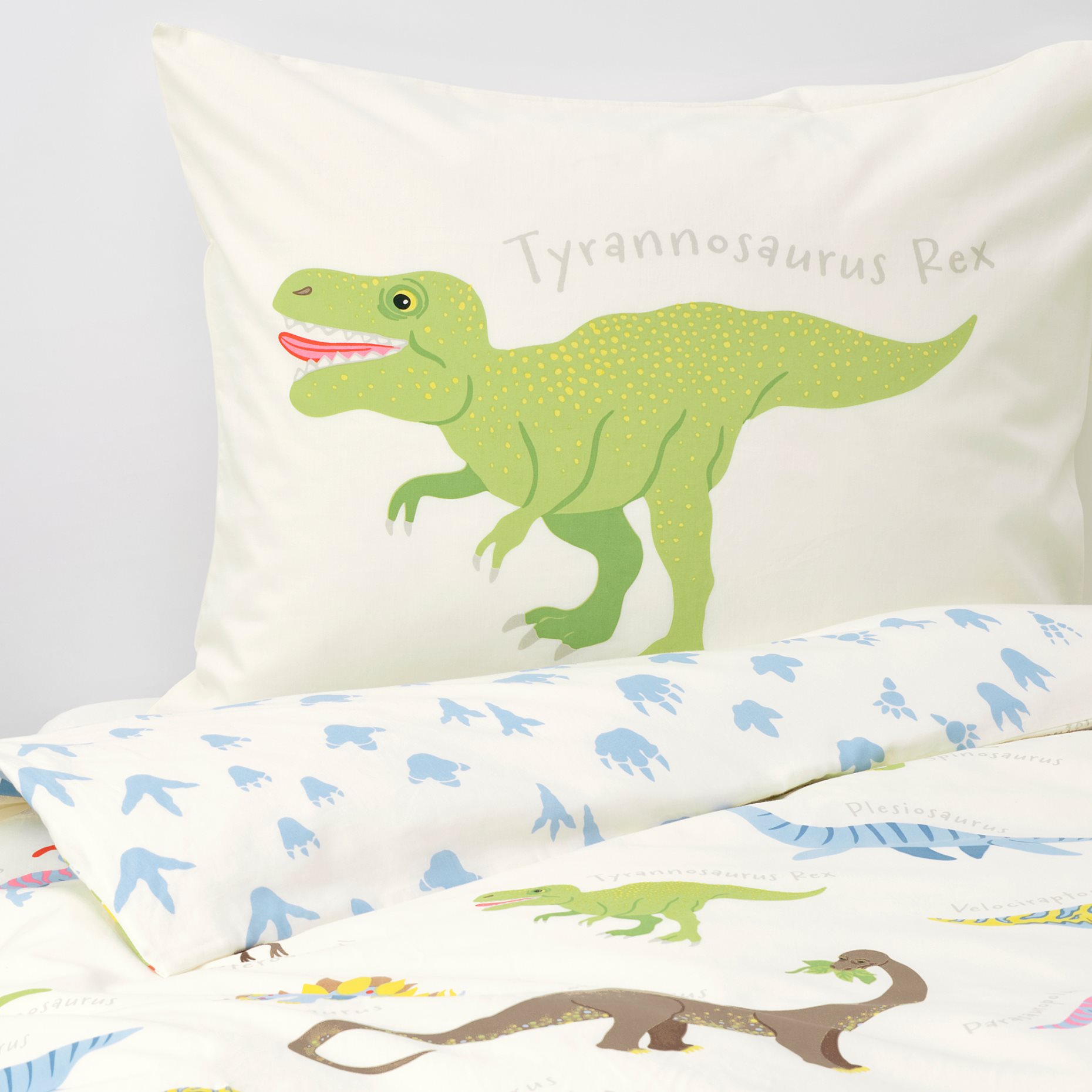 JÄTTELIK, quilt cover and pillowcase, 150x200/50x60 cm, 504.641.15