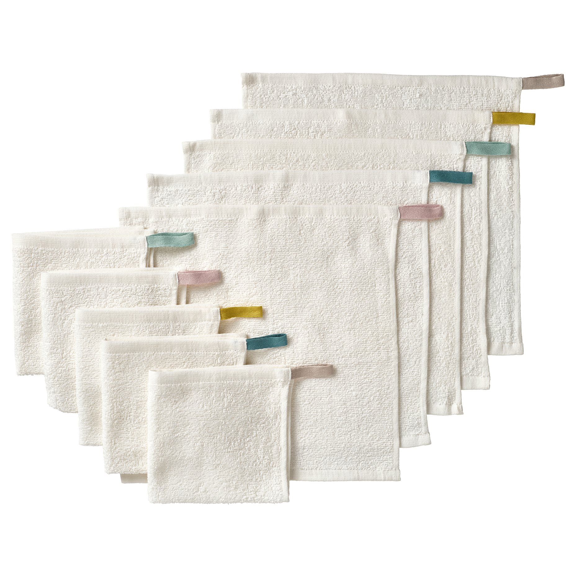 KRAMA, washcloth 10 pack, 30x30 cm, 504.650.92