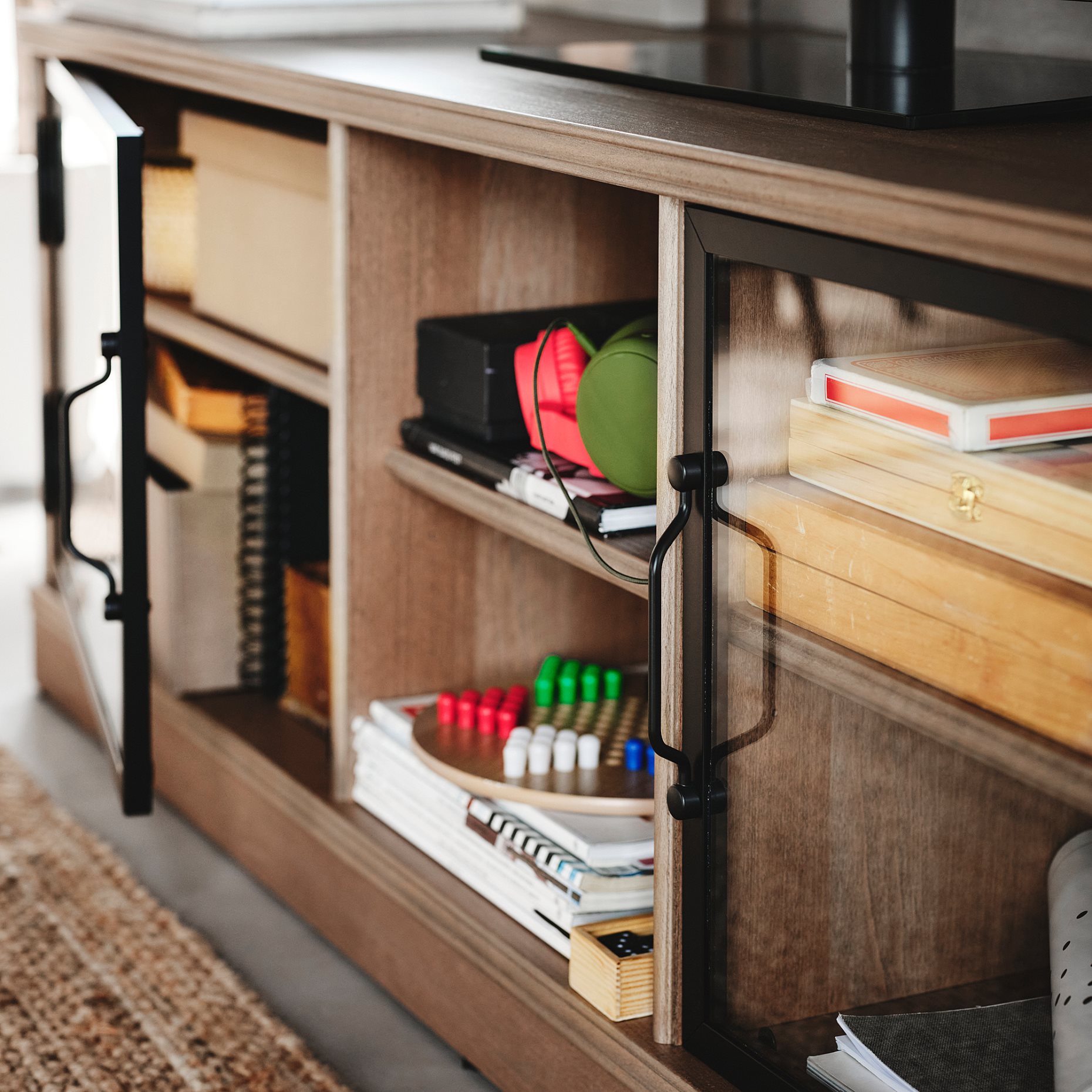 LANESUND, TV bench, 161x47x55 cm, 504.665.53