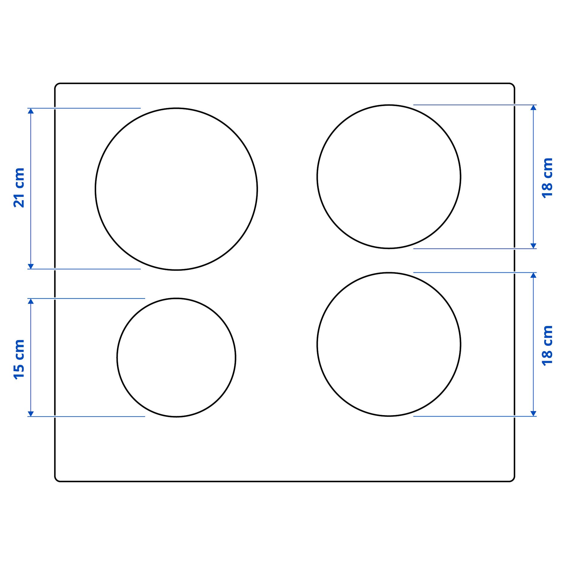 TREVLIG, 300 induction hob, 59 cm, 504.678.35