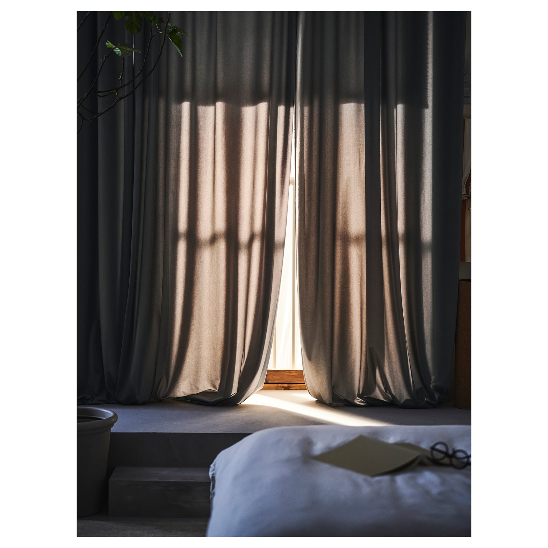 SANDSVINGEL, curtains 1 pair, 135x300 cm, 505.322.61