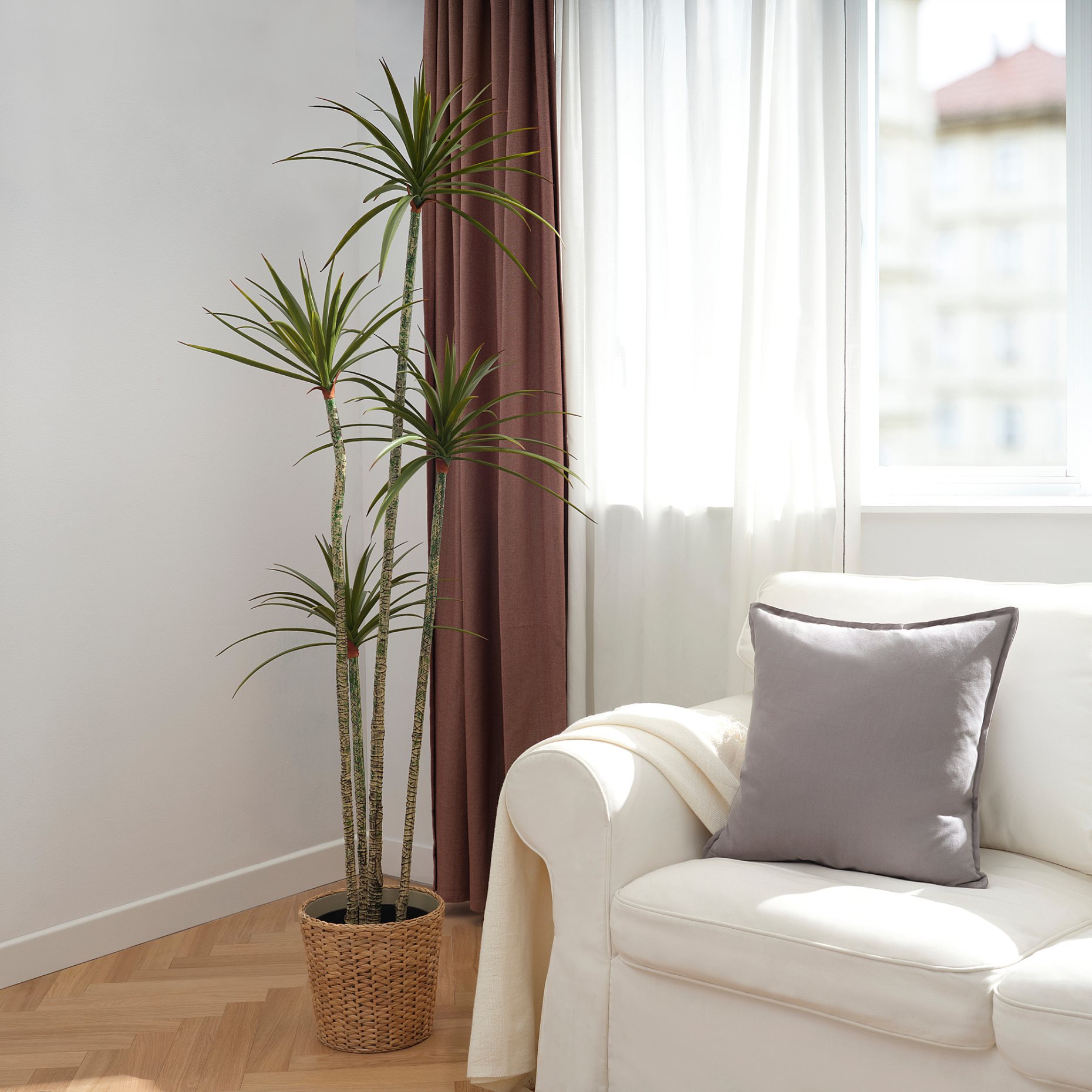 FEJKA, artificial potted plant/in/outdoor/Dracena, 23 cm, 505.486.34