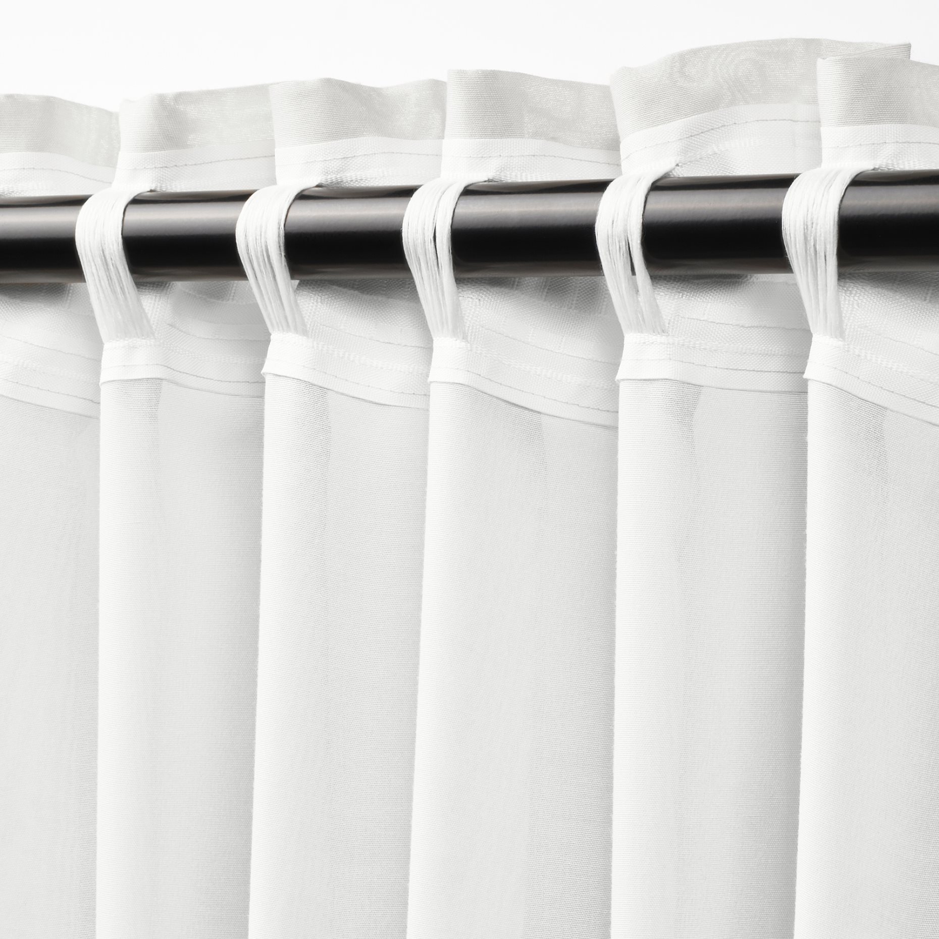 STENFRÖ, sheer curtains with heading tape/1 pair, 145x300 cm, 505.621.25