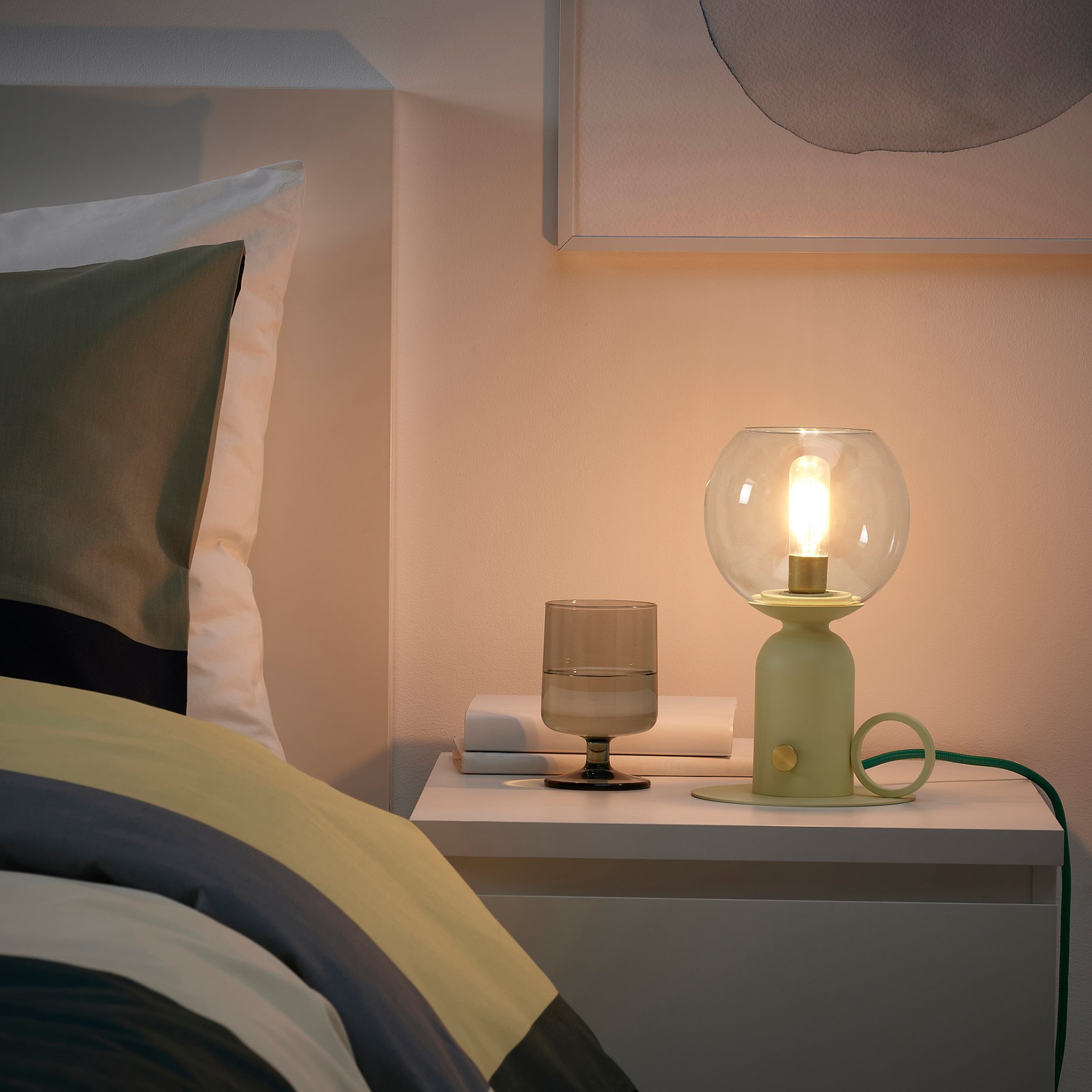 ÅSKMULLER, επιτραπέζιο φωτιστικό/συμβατό με ροοστάτη, 24 cm, 505.782.68