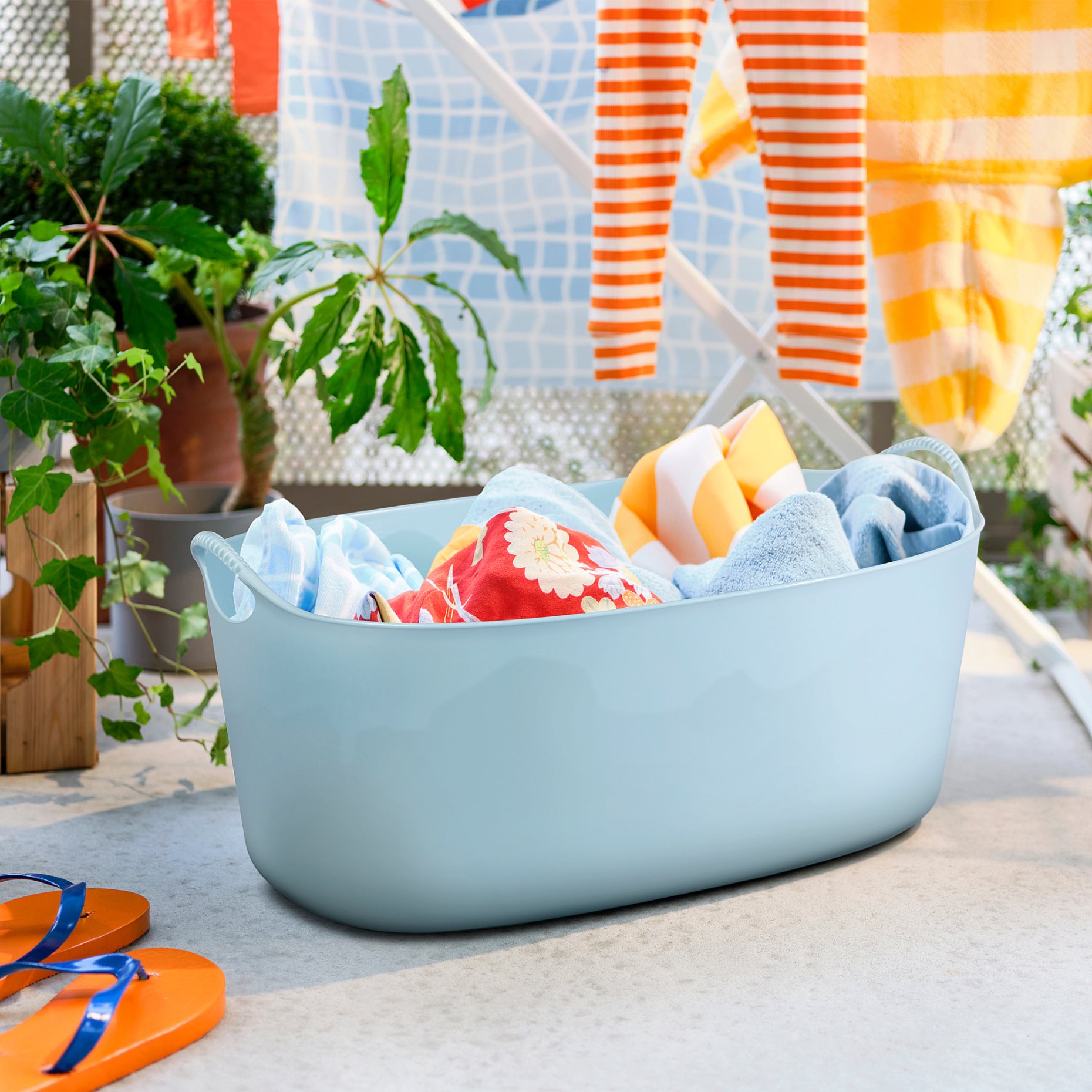 TORKIS, εύκαμπτο καλάθι για ρούχα εσωτερικού/εξωτερικού χώρου, 35 l, 505.836.94