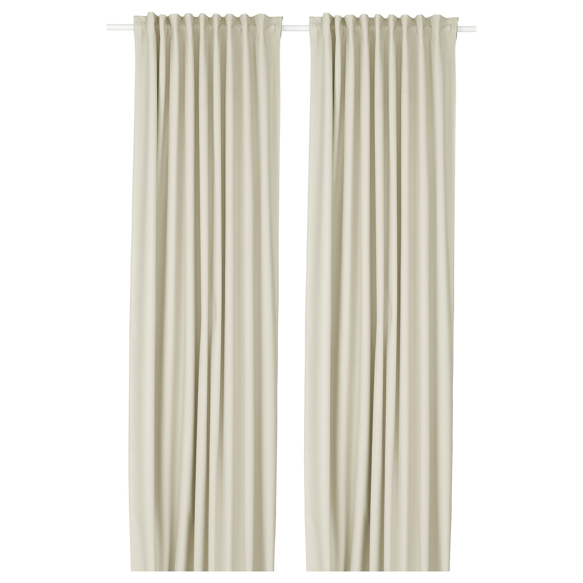 KORGMOTT, block-out curtains with heading tape/1 pair, 145x300 cm, 505.971.58