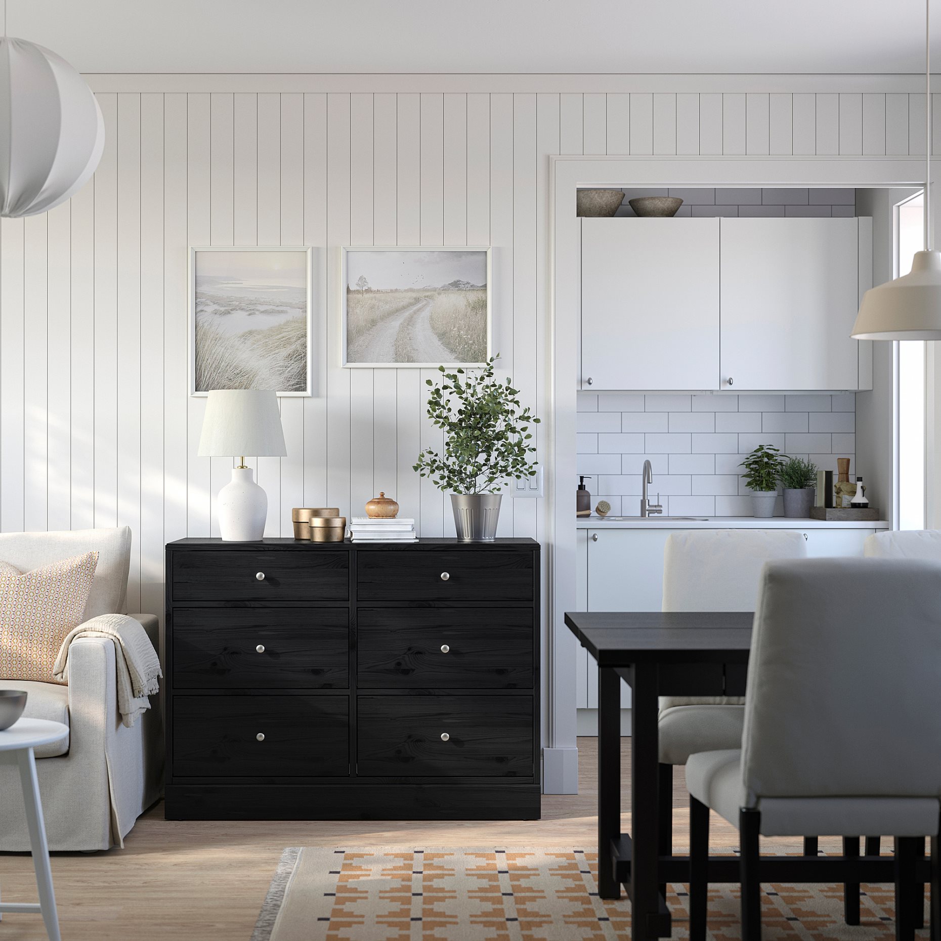 HAVSTA, chest of 6 drawers, 121x47x89 cm, 505.994.78