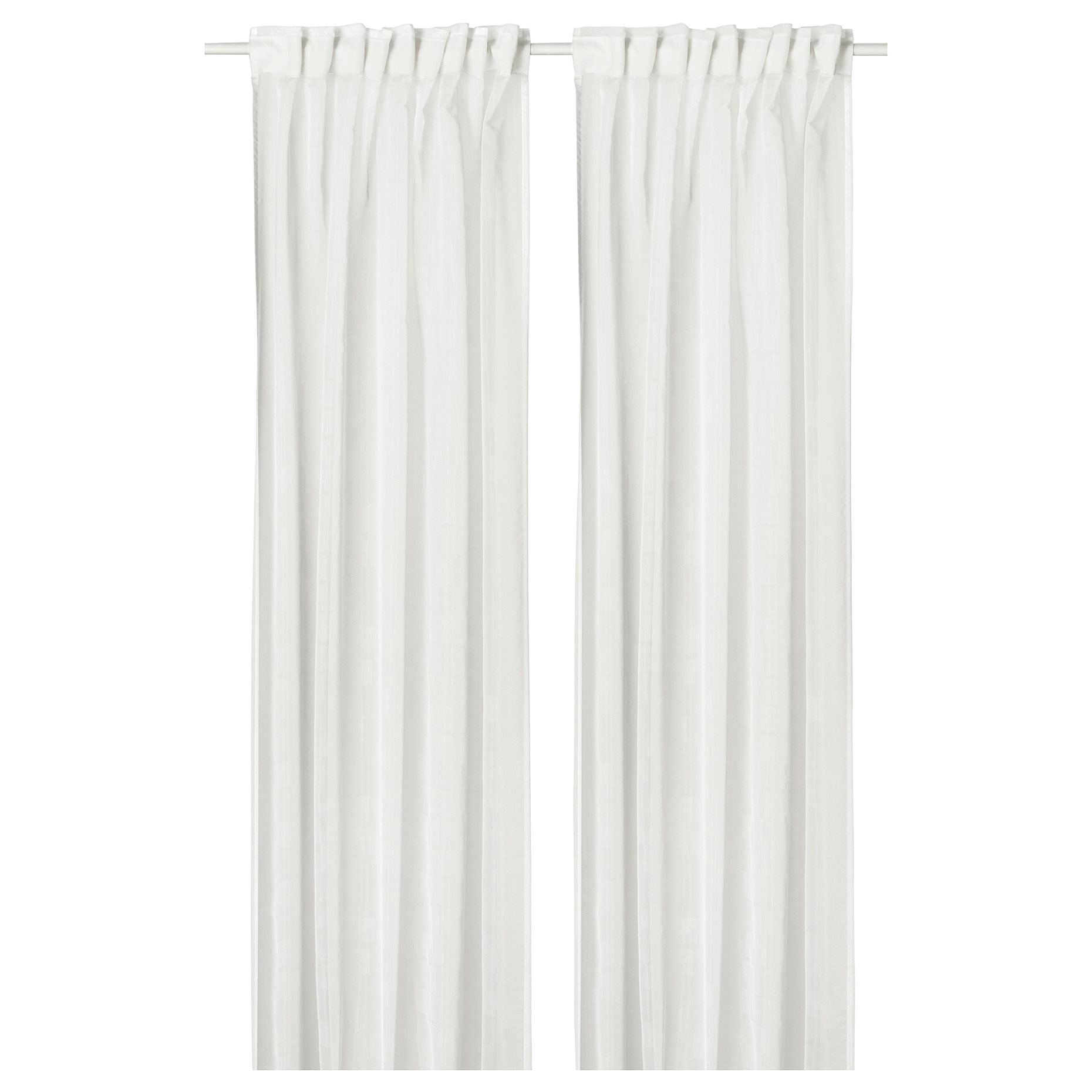 PALPLJUNGMAL, sheer curtains with heading tape/1 pair, 145x300 cm, 506.078.45