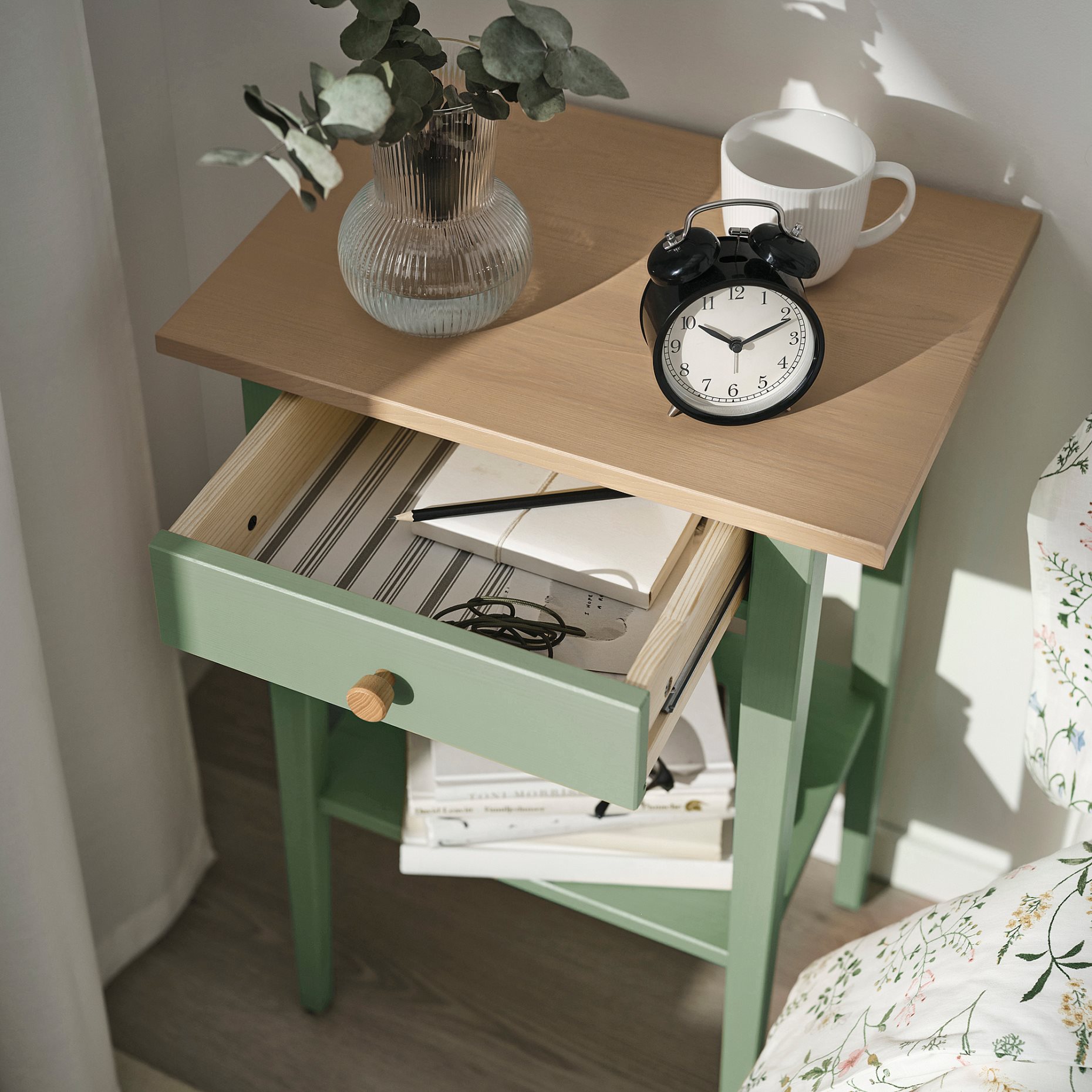 HEMNES, bedside table, 46x35 cm, 506.107.39
