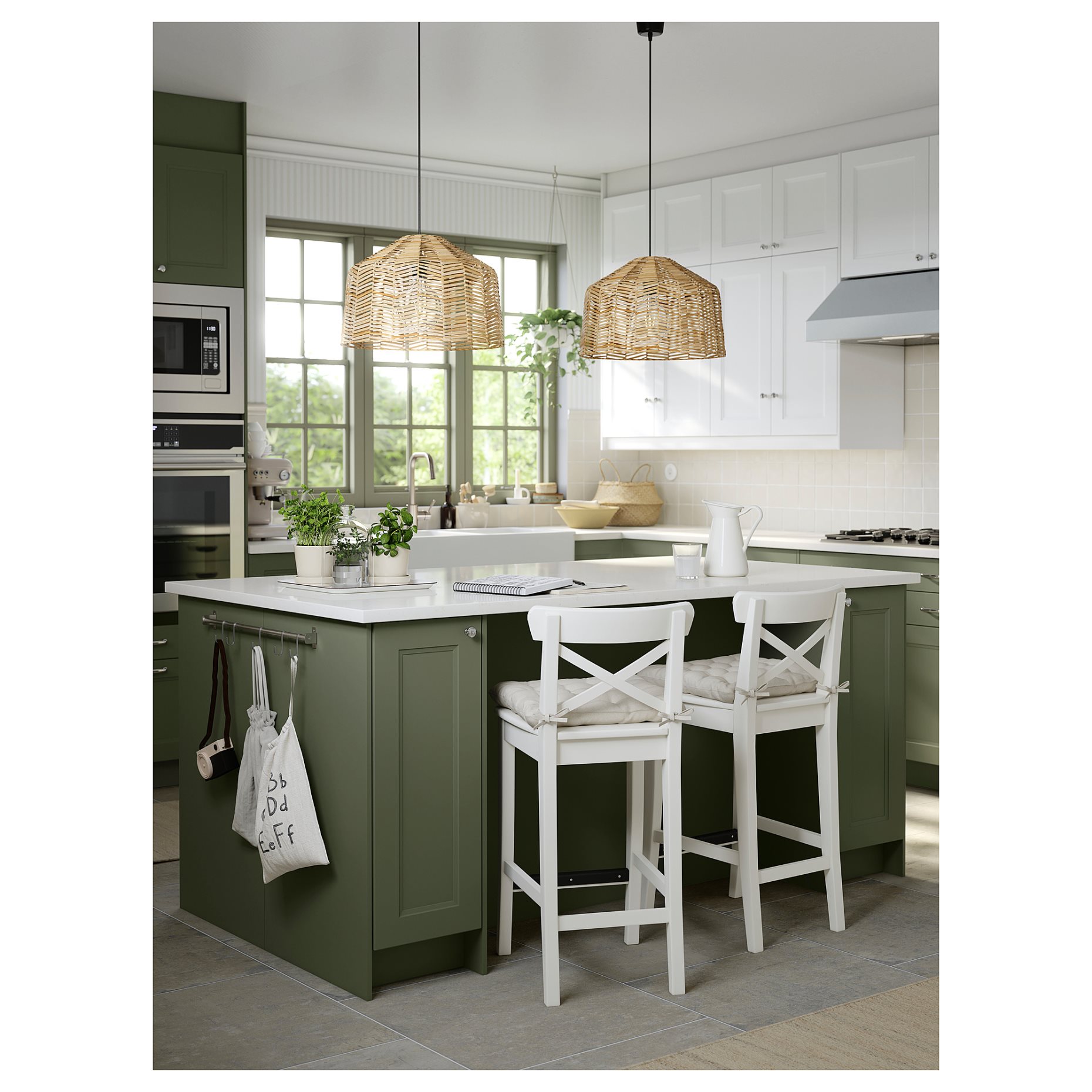 ROSENTORP, σκαμπό μπαρ με πλάτη, 63 cm ύψος πάγκου, 506.181.94