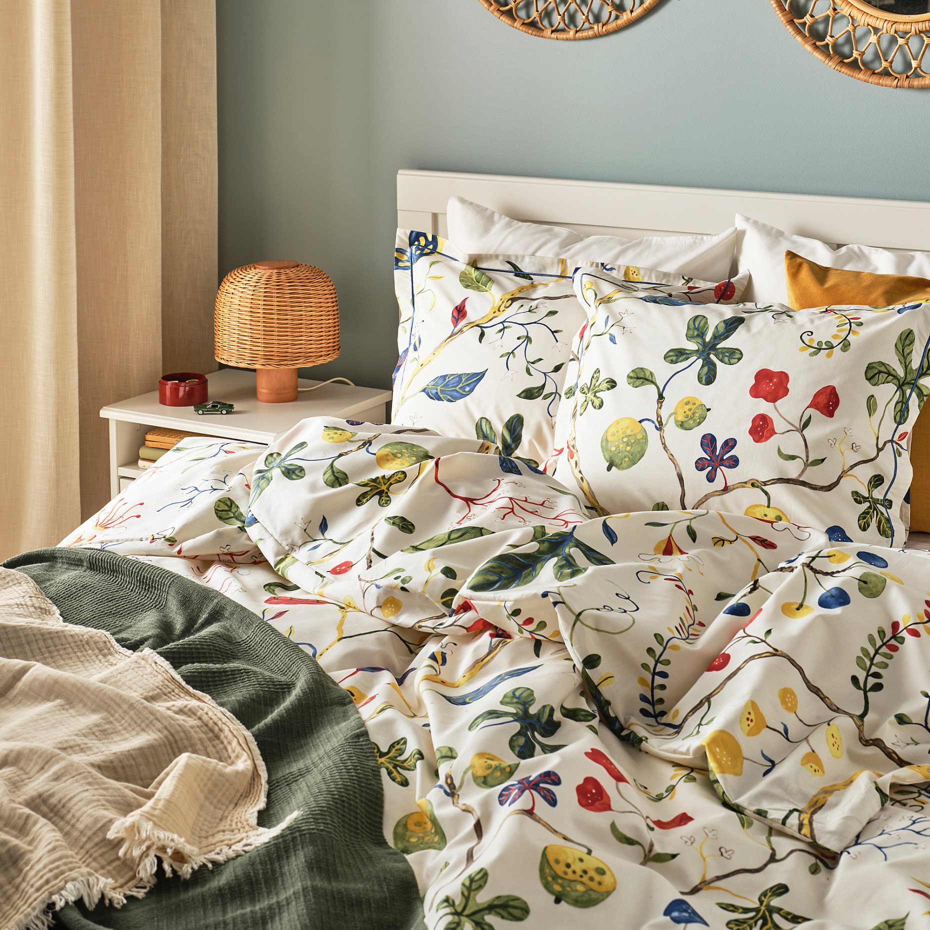 KRONBUSKE, duvet cover and pillowcase, 150x200/50x60 cm, 506.376.54