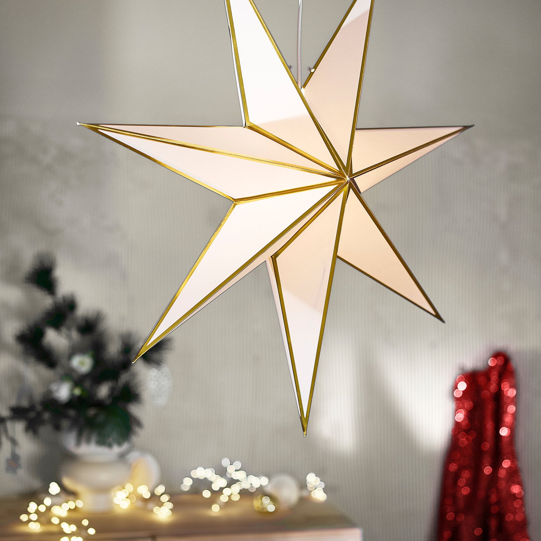 STRÅLA, lamp shade/star, 70 cm, 506.398.70