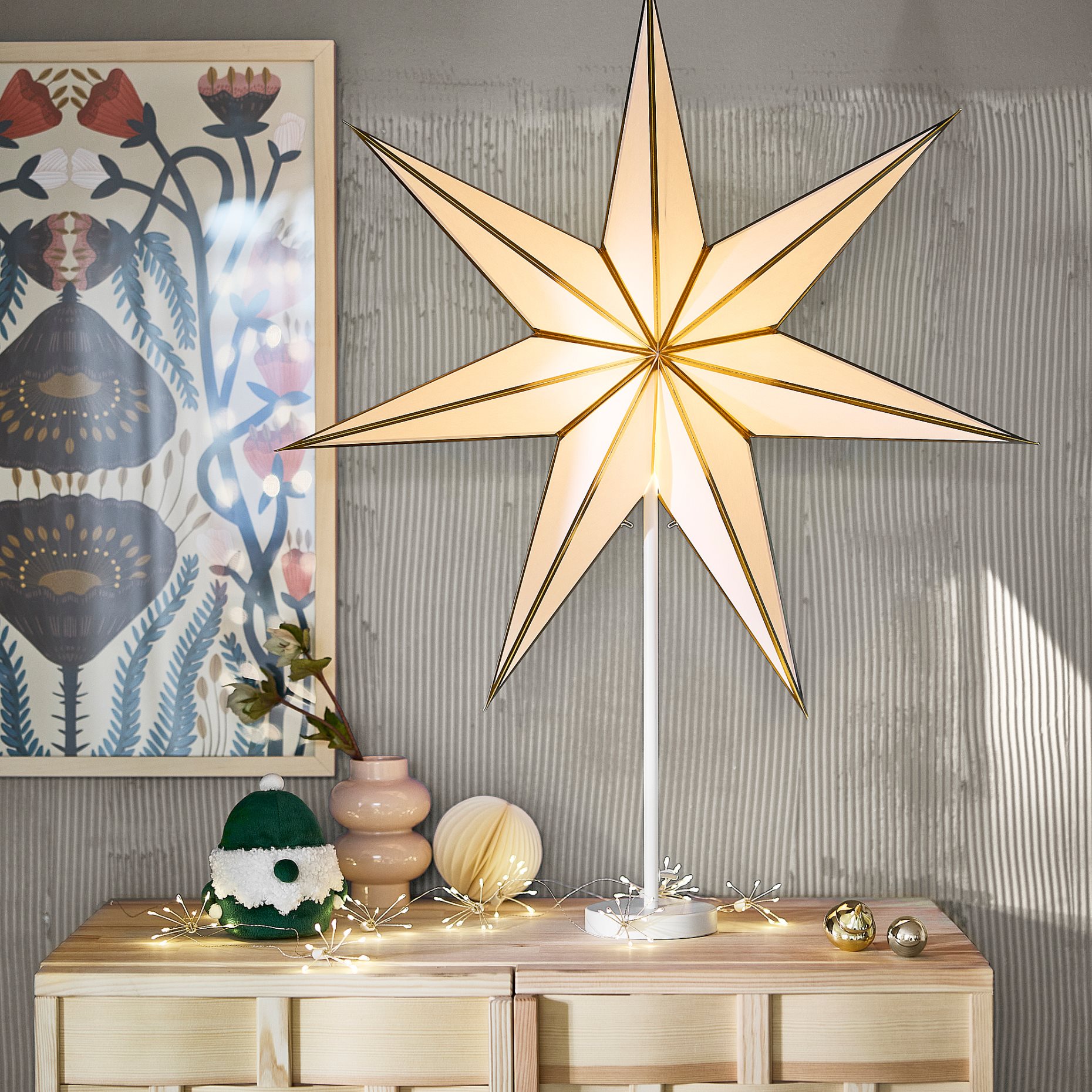 STRÅLA, lamp shade/star, 70 cm, 506.398.70