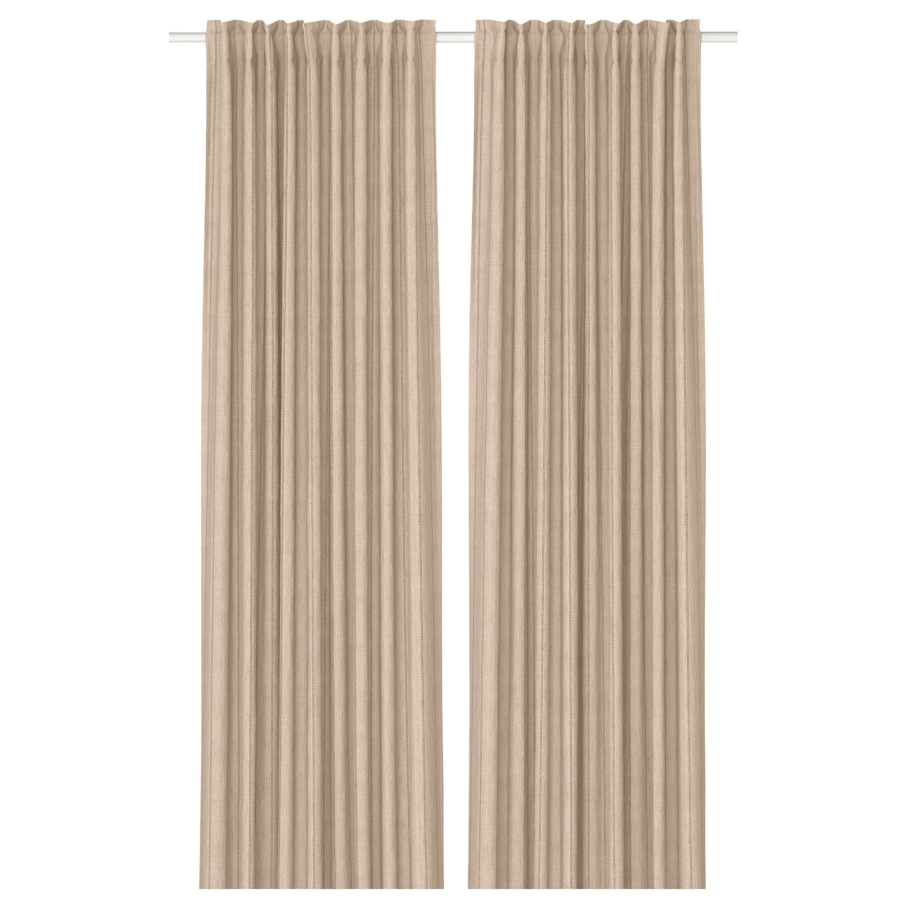 MAISTANGG, curtains with heading tape 1 pair, 145x280 cm, 506.410.95