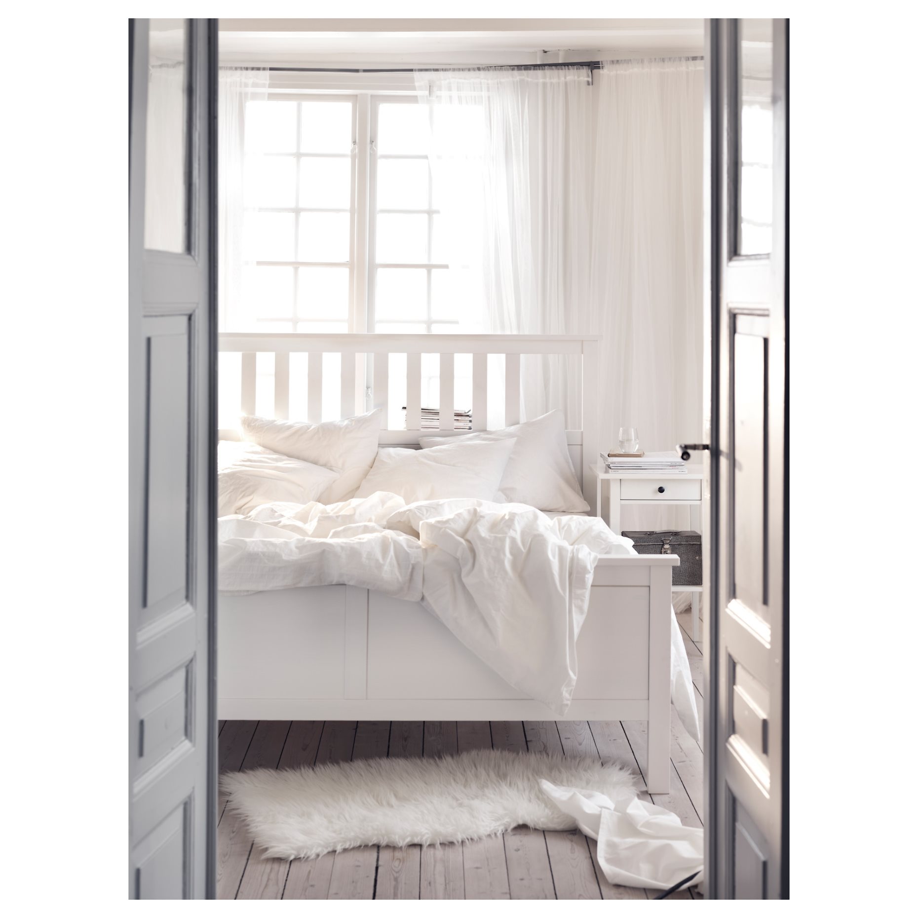 HEMNES, bed frame, 160X200 cm, 590.197.95